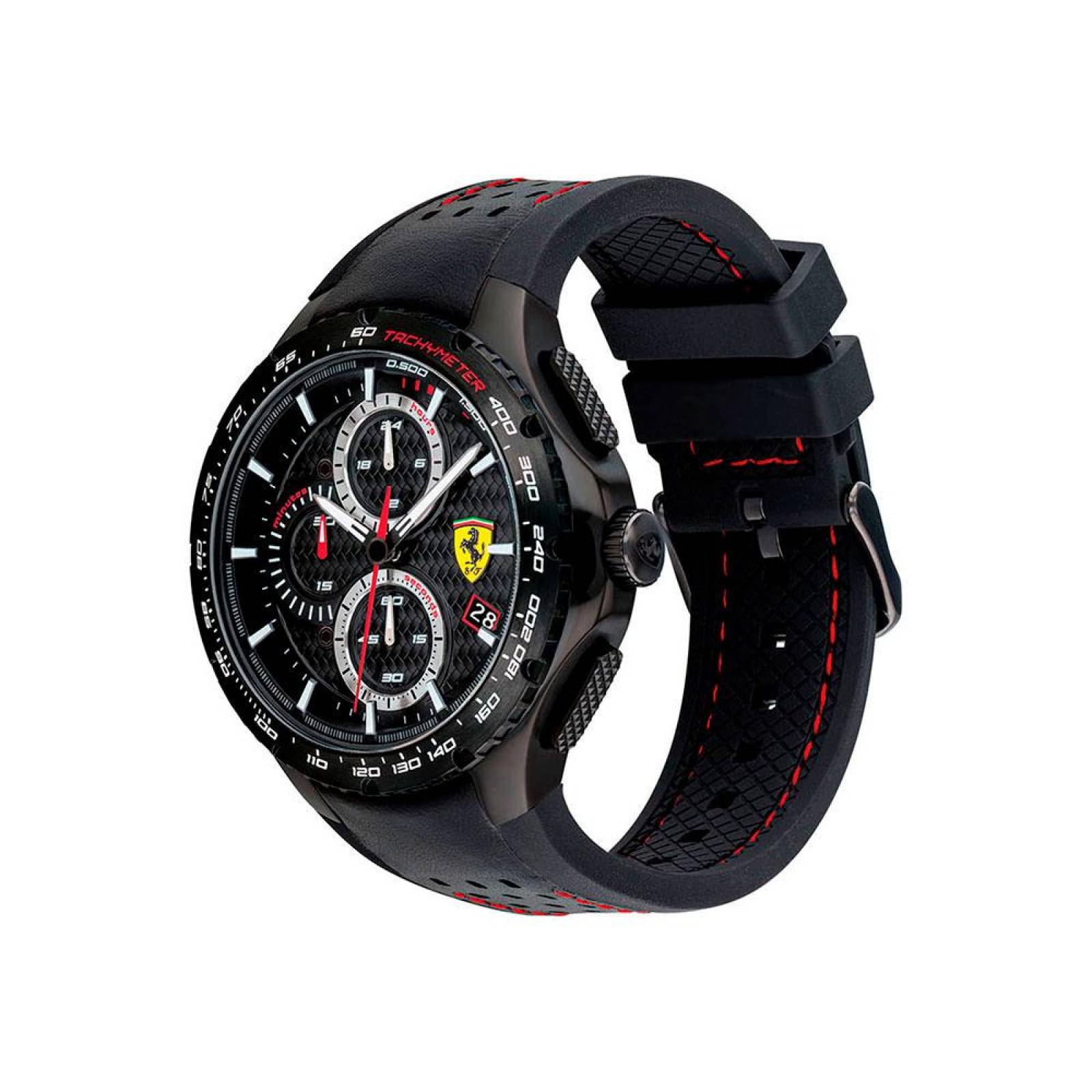 Reloj Ferrari Pista Negro 0830734 Para Hombre 
