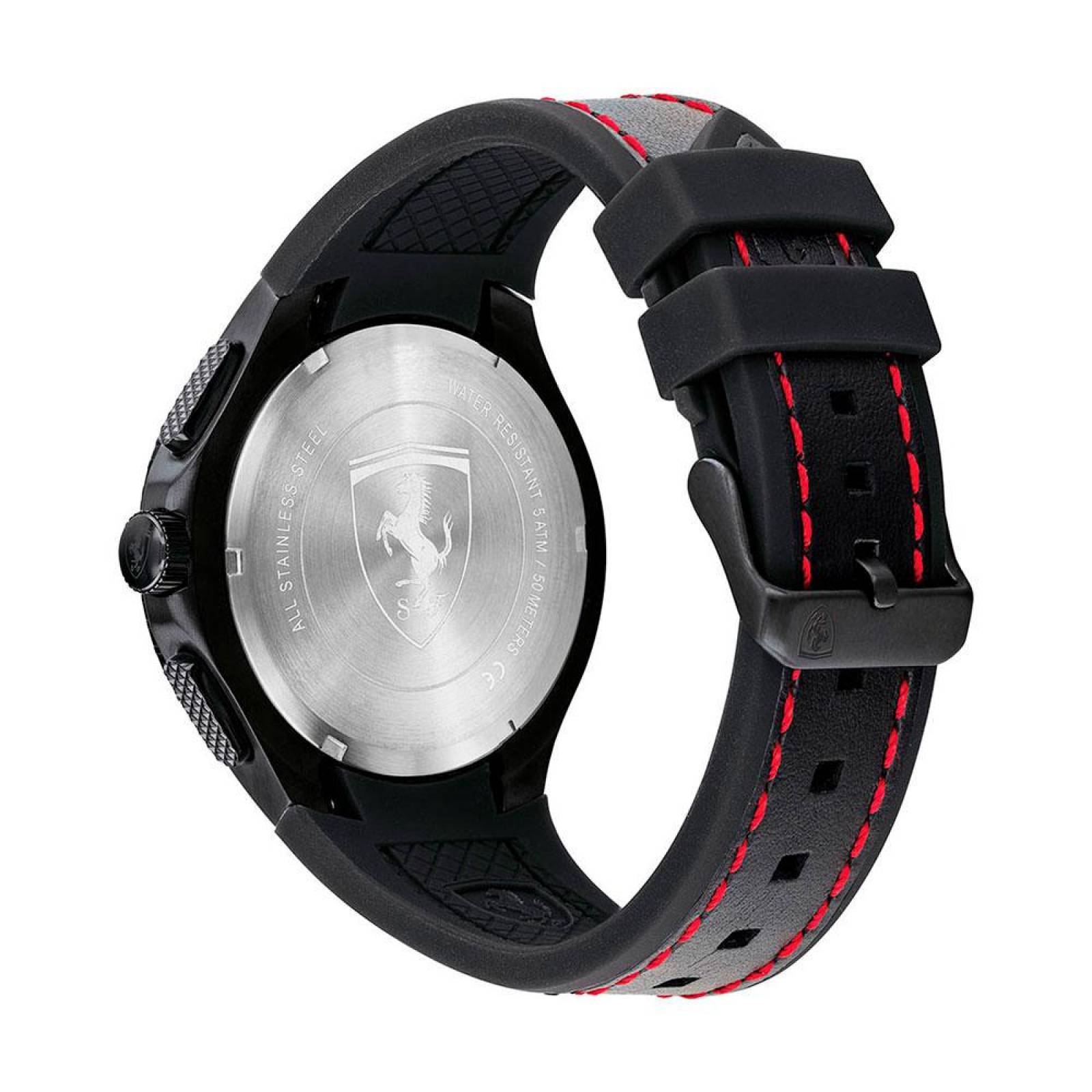 Reloj Ferrari Pista Negro 0830734 Para Hombre 