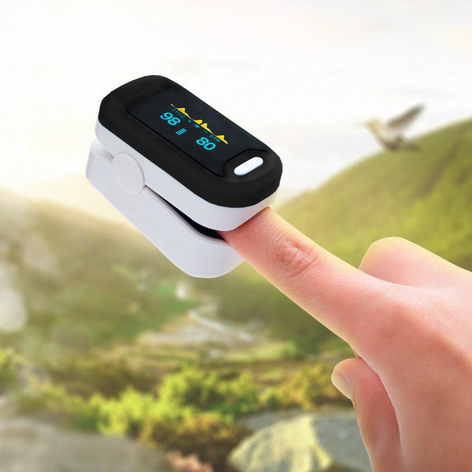 Oxímetro Pulso Dedo Yonker Negro Médico Profesional - S020 