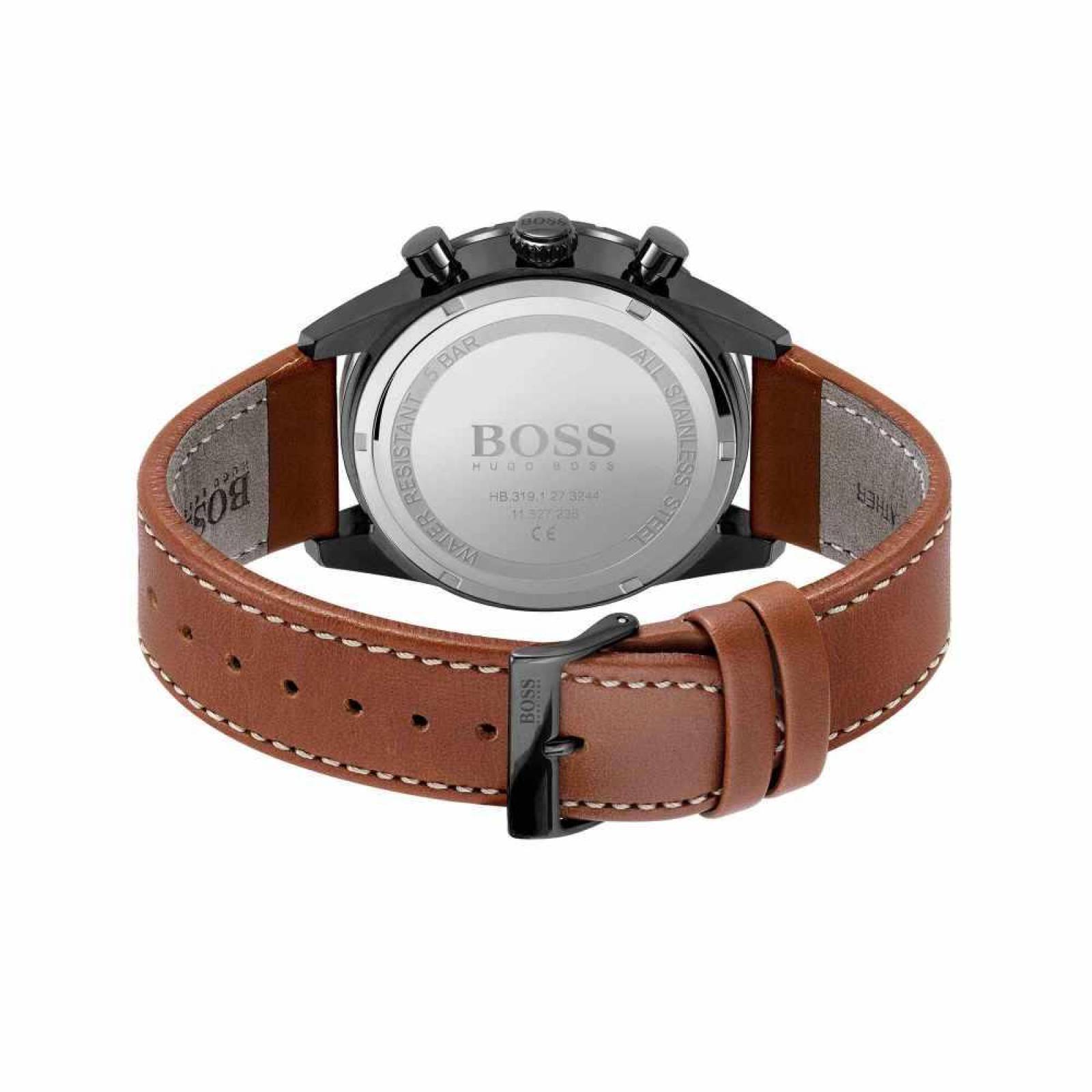 Reloj Hugo Boss Hombre Cuero 1513851 Pilot Edit Chrono 