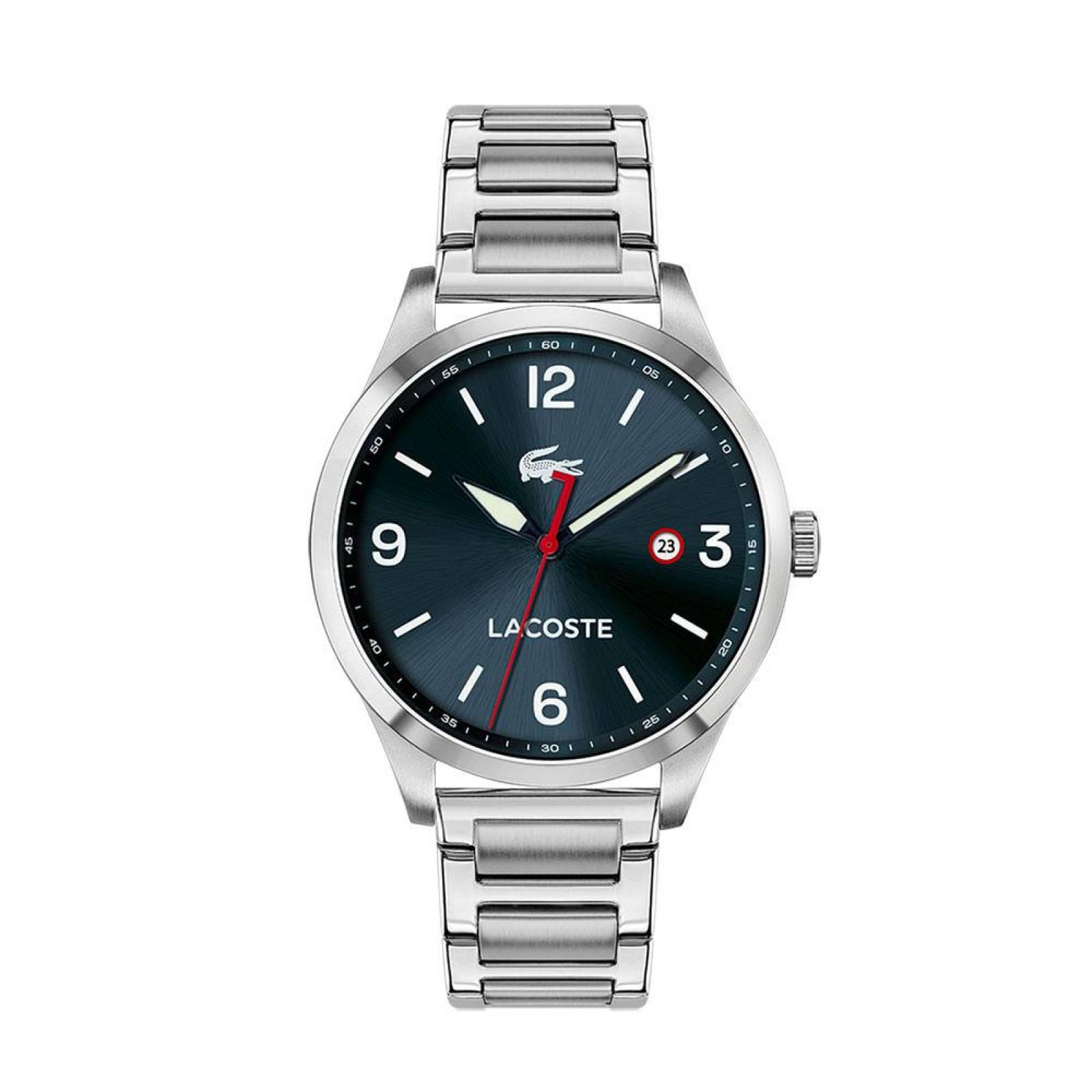 Reloj Lacoste Hombre Traveler Plateado 2011108 - S007 