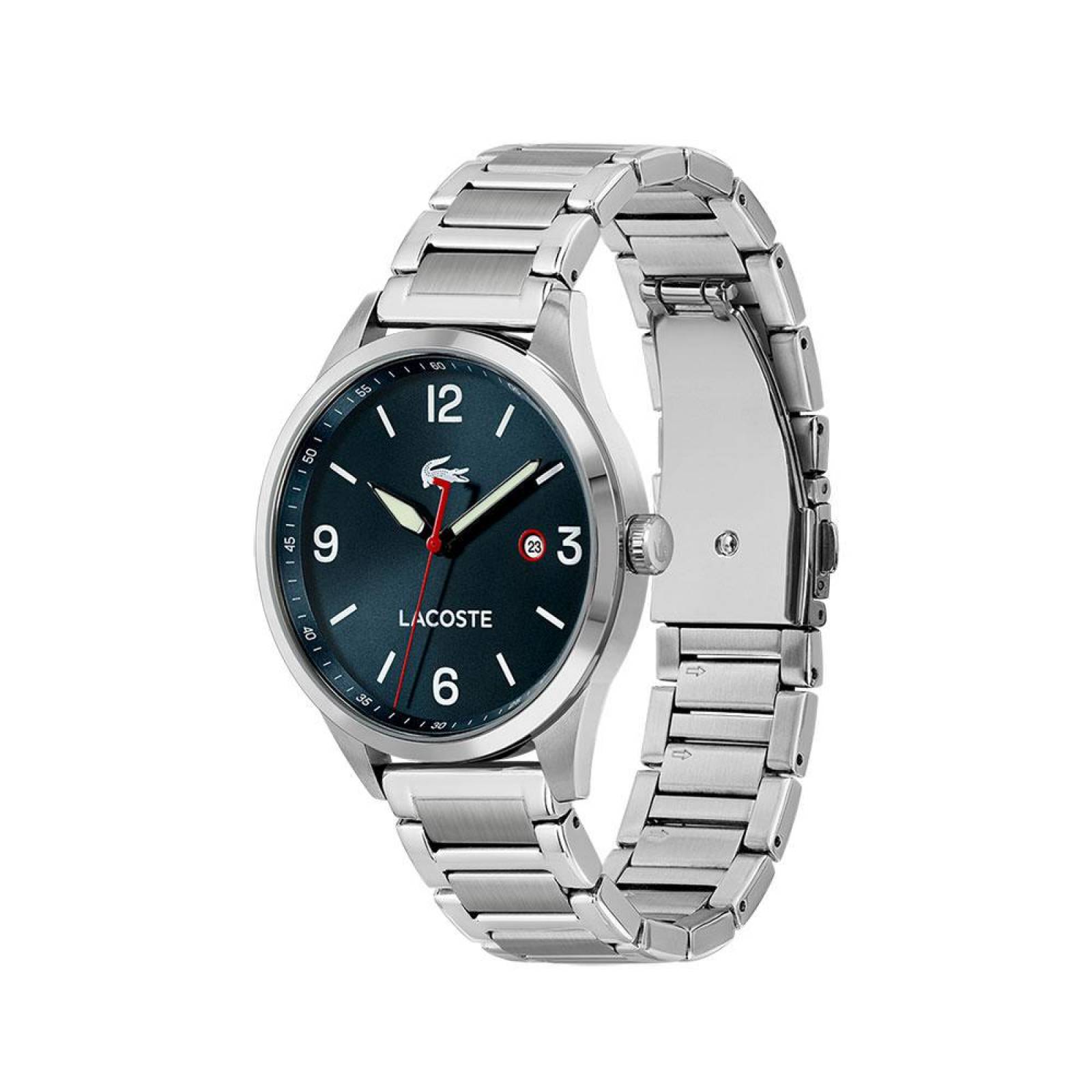 Reloj Lacoste Hombre Traveler Plateado 2011108 - S007 