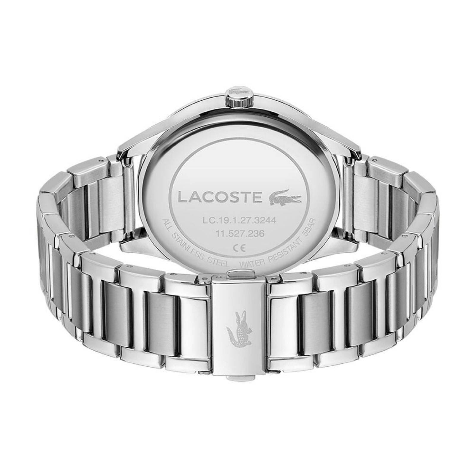 Reloj Lacoste Hombre Traveler Plateado 2011108 - S007 