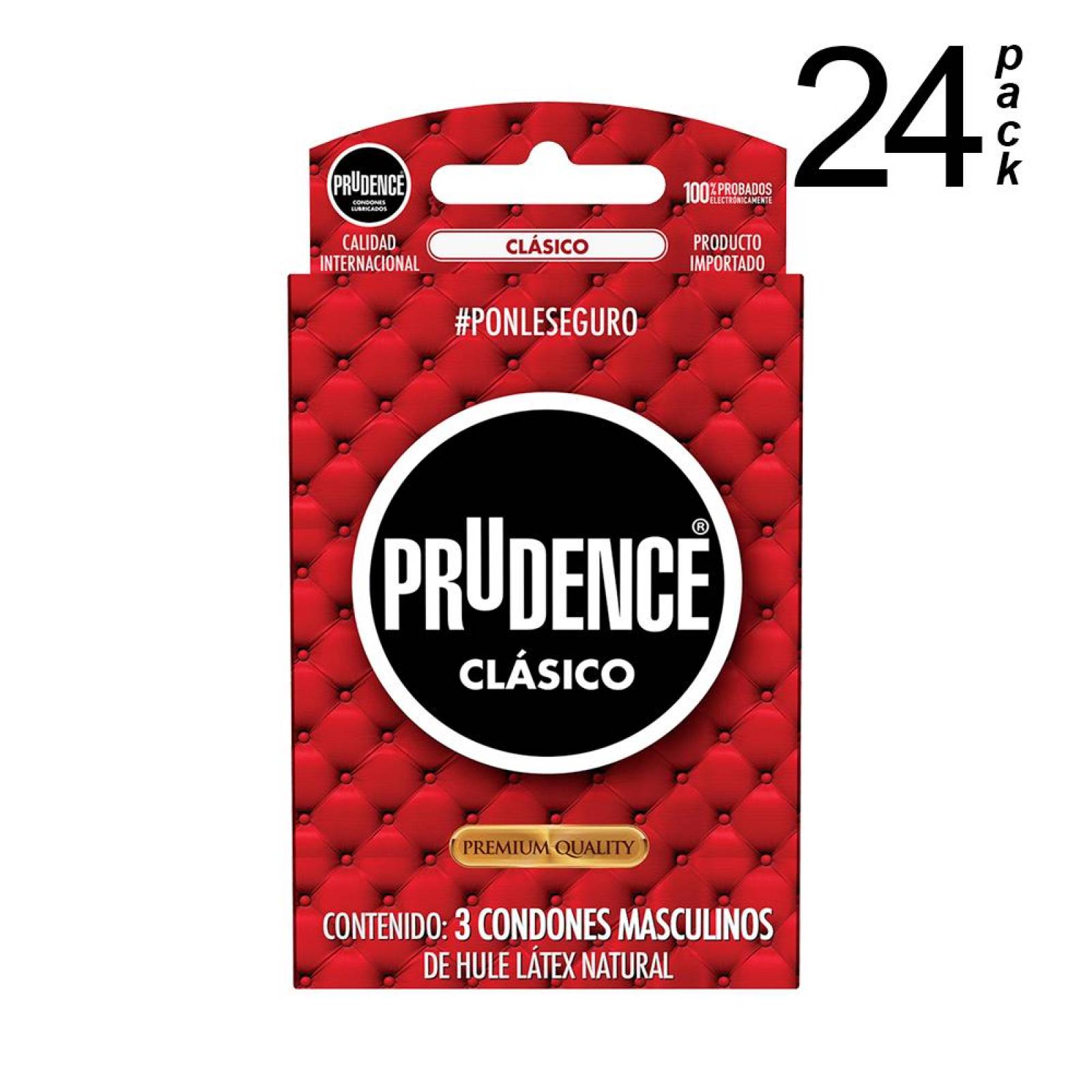 Condones Prudence Látex Clásico 24 Pack - S005