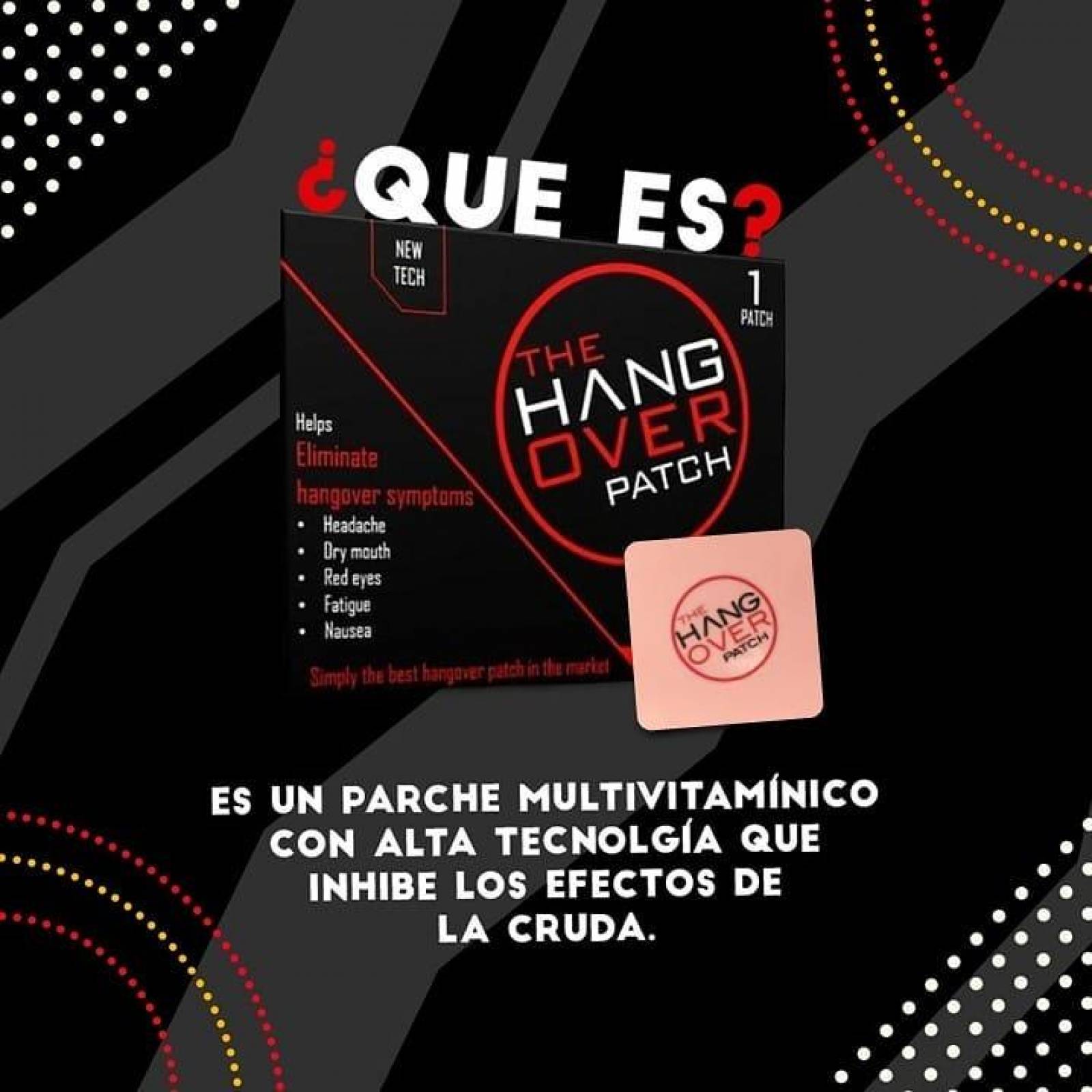 Parche Anticruda The Hangover Patch Anti Resaca X4 - S012 