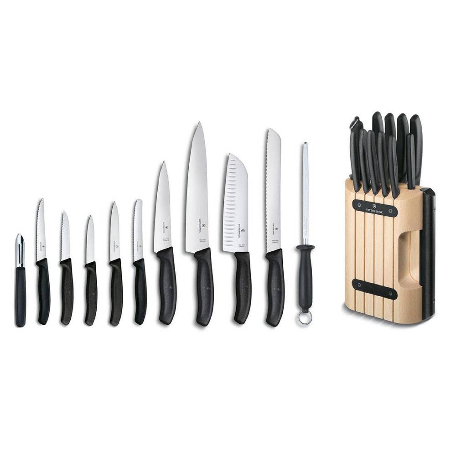 Cuchillos Victorinox Set 11 Pza Negro 6.7153.11 - S025 