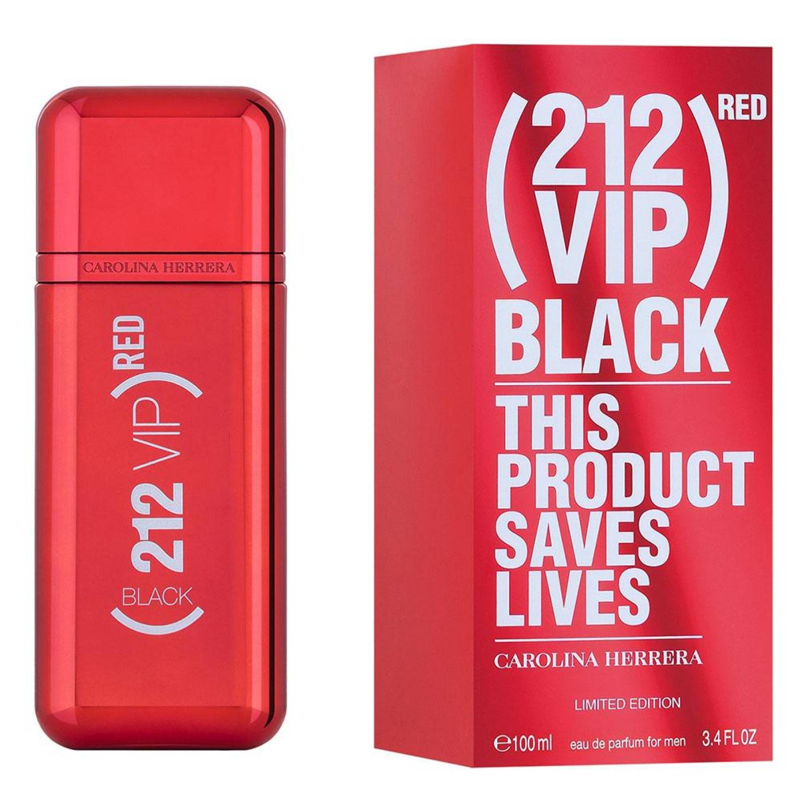 Carolina Herrera 212 Vip Black Red Parfum 100ml Para Hombre 