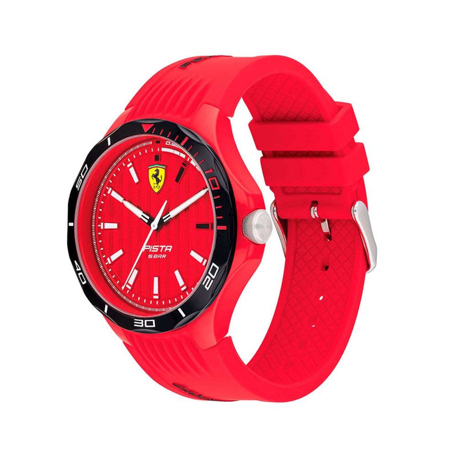 Reloj Ferrari Hombre Pista Rojo 0830781 - S007 