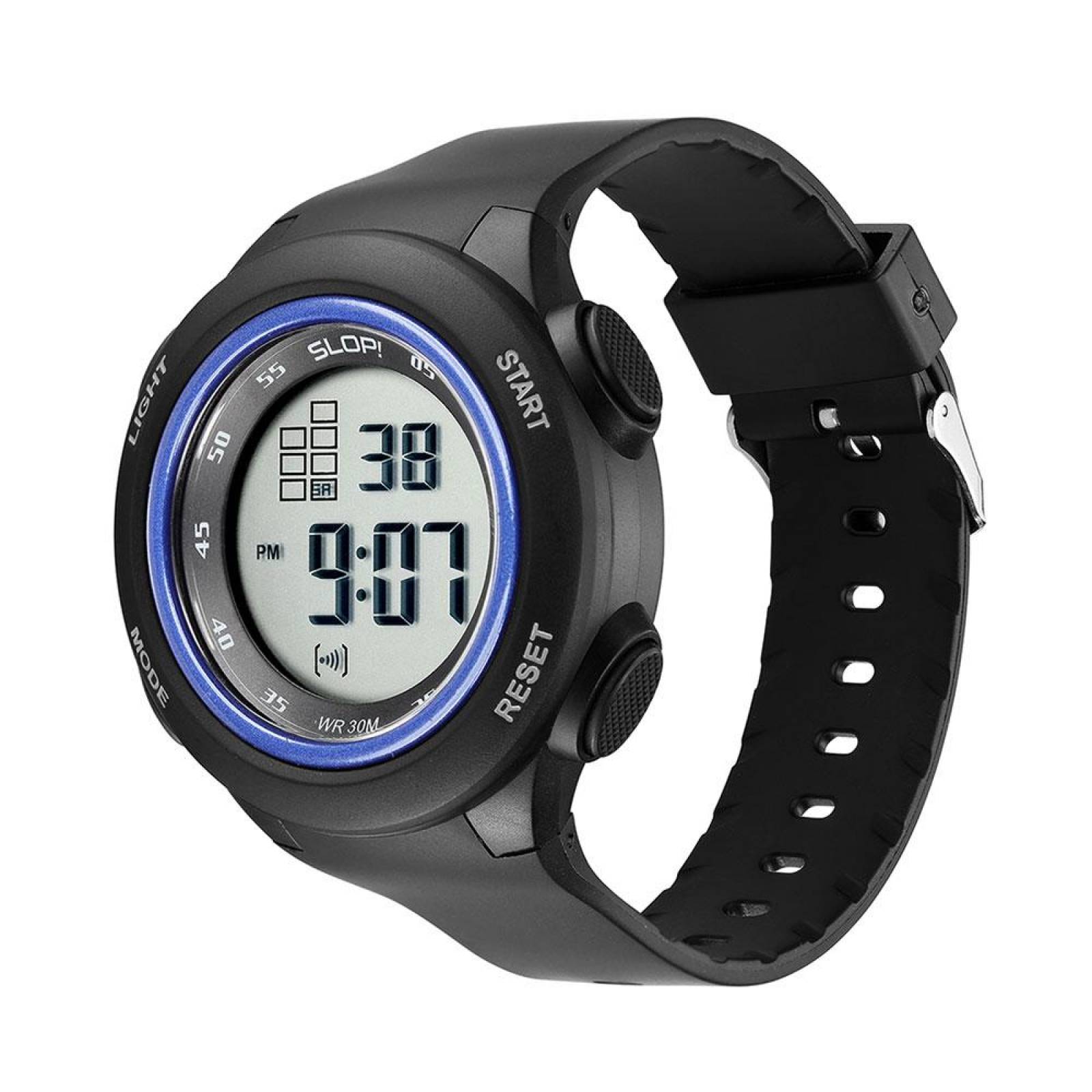 Reloj Slop Deportivo Negro SW81192 De Plástico Para Niño 