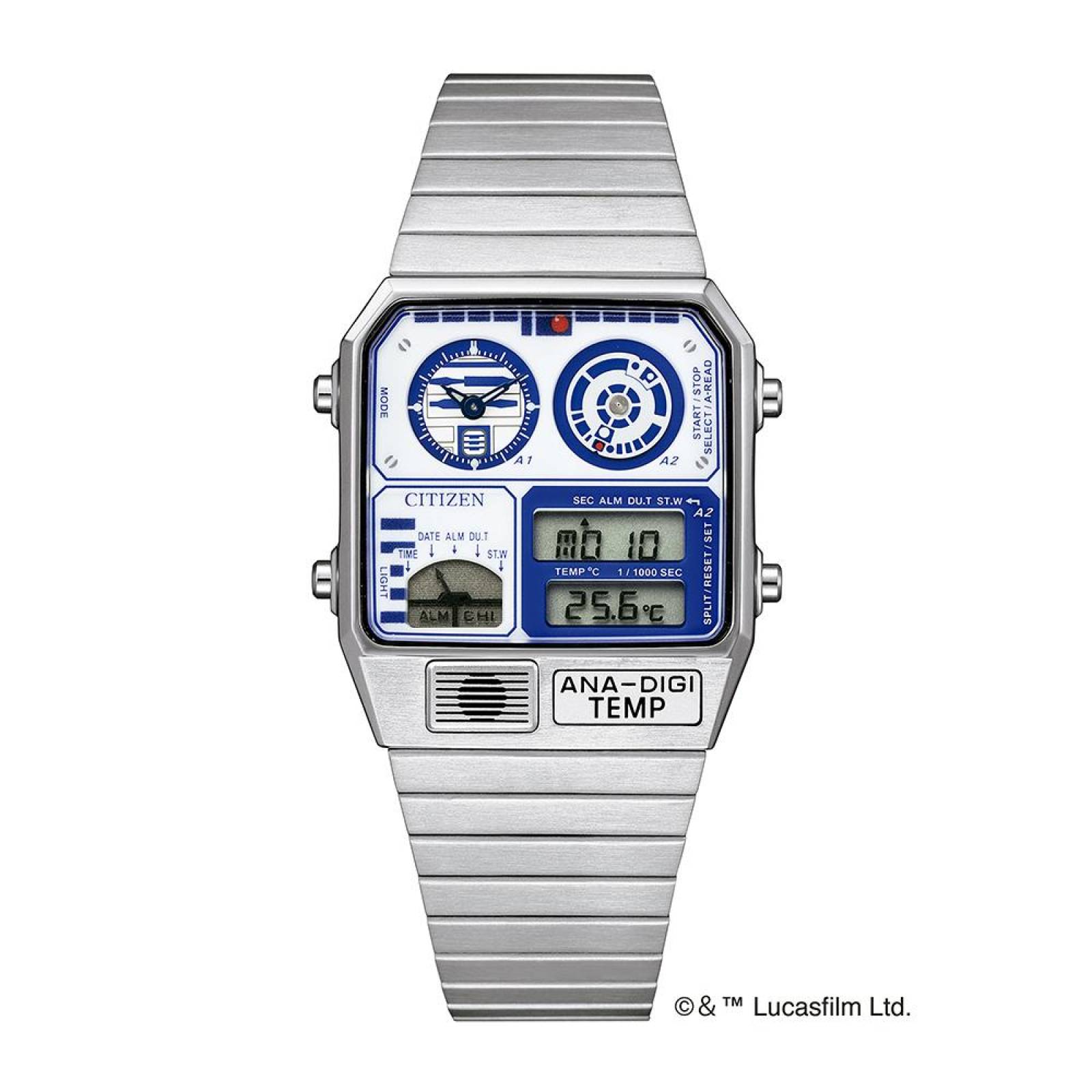 Reloj Citizen Quartz Star Wars R2D2 JG2117-51A Para Unisex 