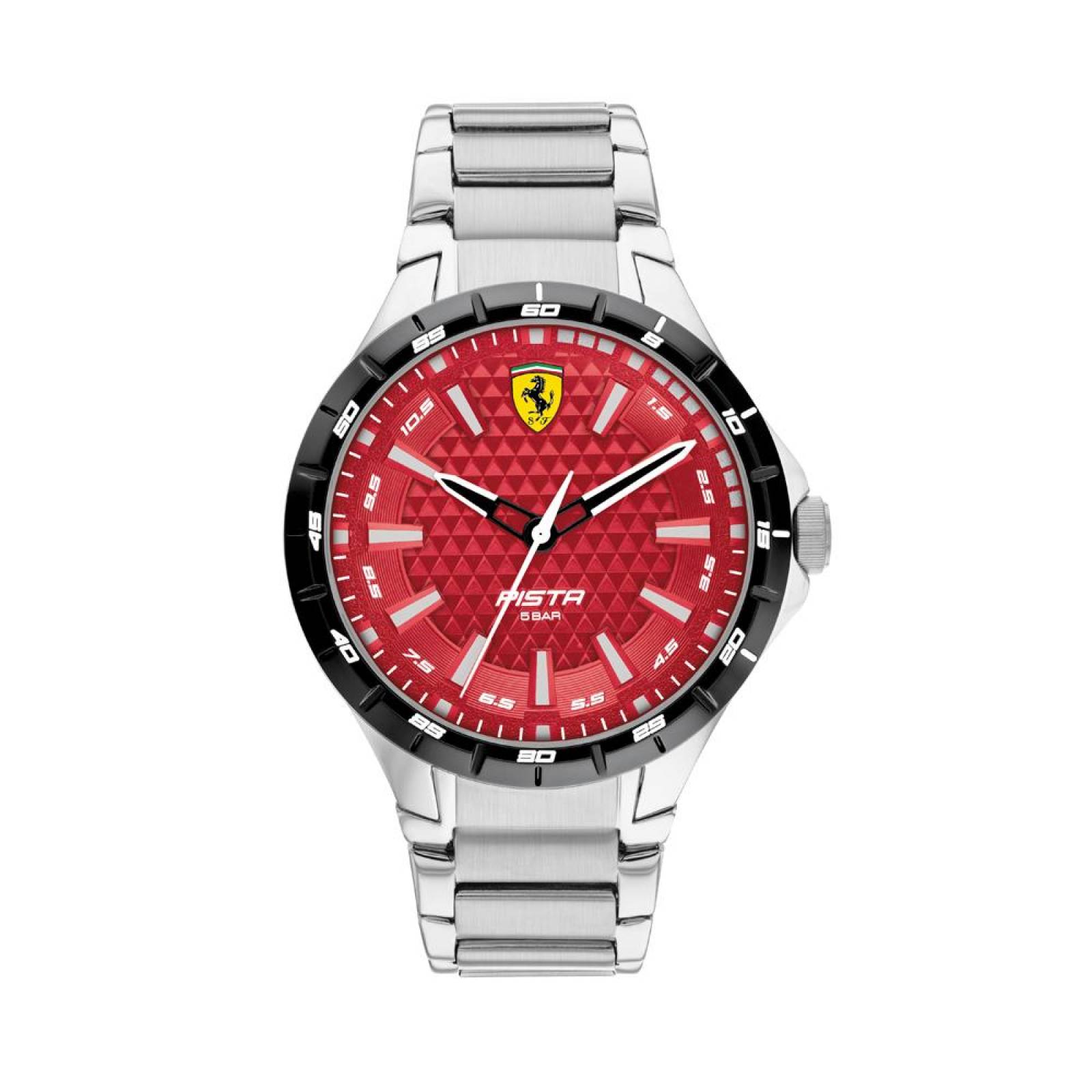Reloj Ferrari Hombre Pista Plateado 0830865 - S007