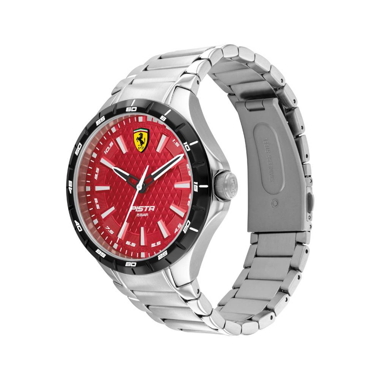 Reloj Ferrari Hombre Pista Plateado 0830865 - S007