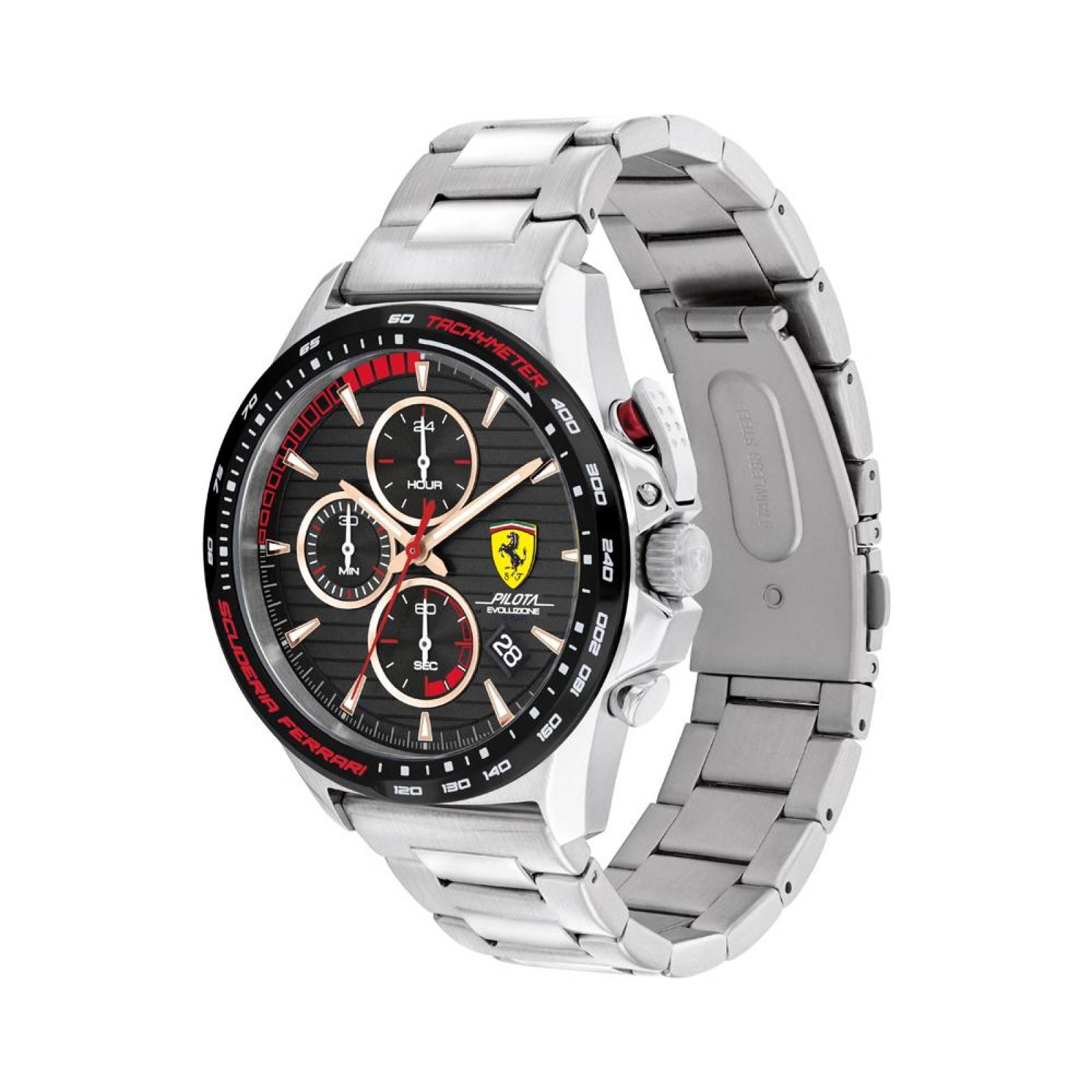 Reloj Ferrari Hombre Pilota Evo Plateado 0830852 - S007 