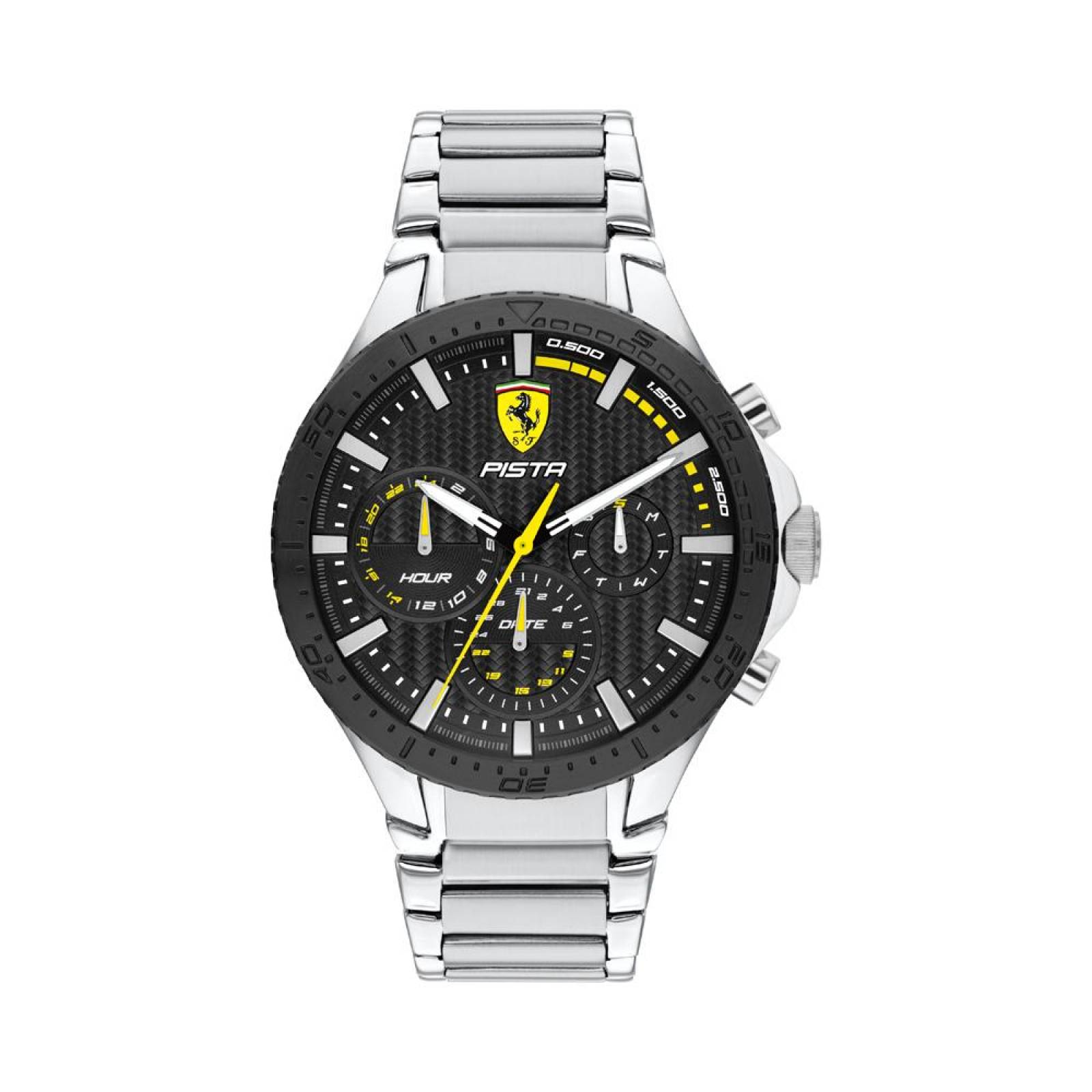 Reloj Ferrari Hombre Pista Dual Track Plata 0830854 - S007