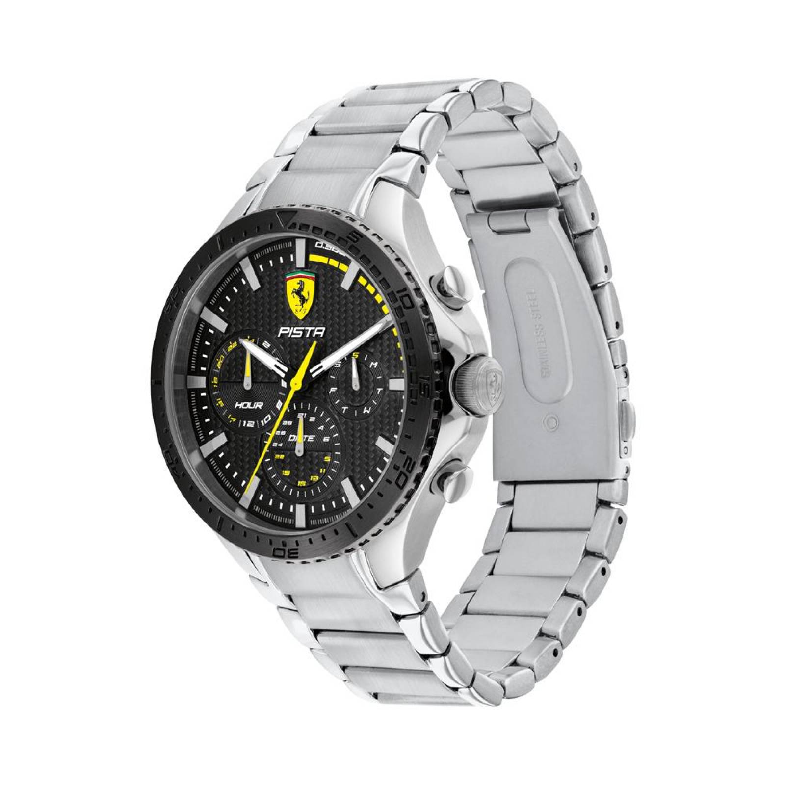 Reloj Ferrari Hombre Pista Dual Track Plata 0830854 - S007