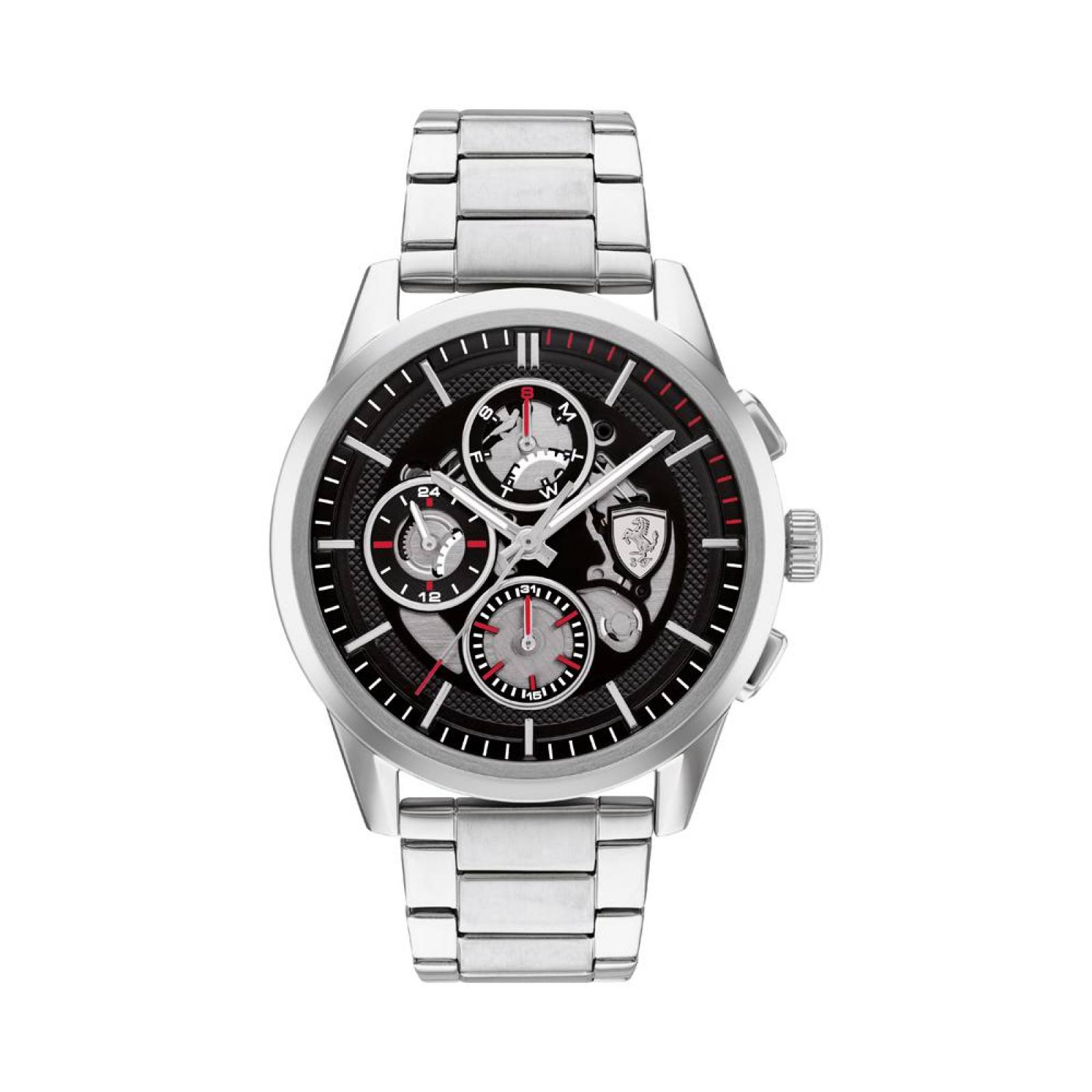 Reloj Ferrari Grand Tour Plateado 0830831 Para Hombre 