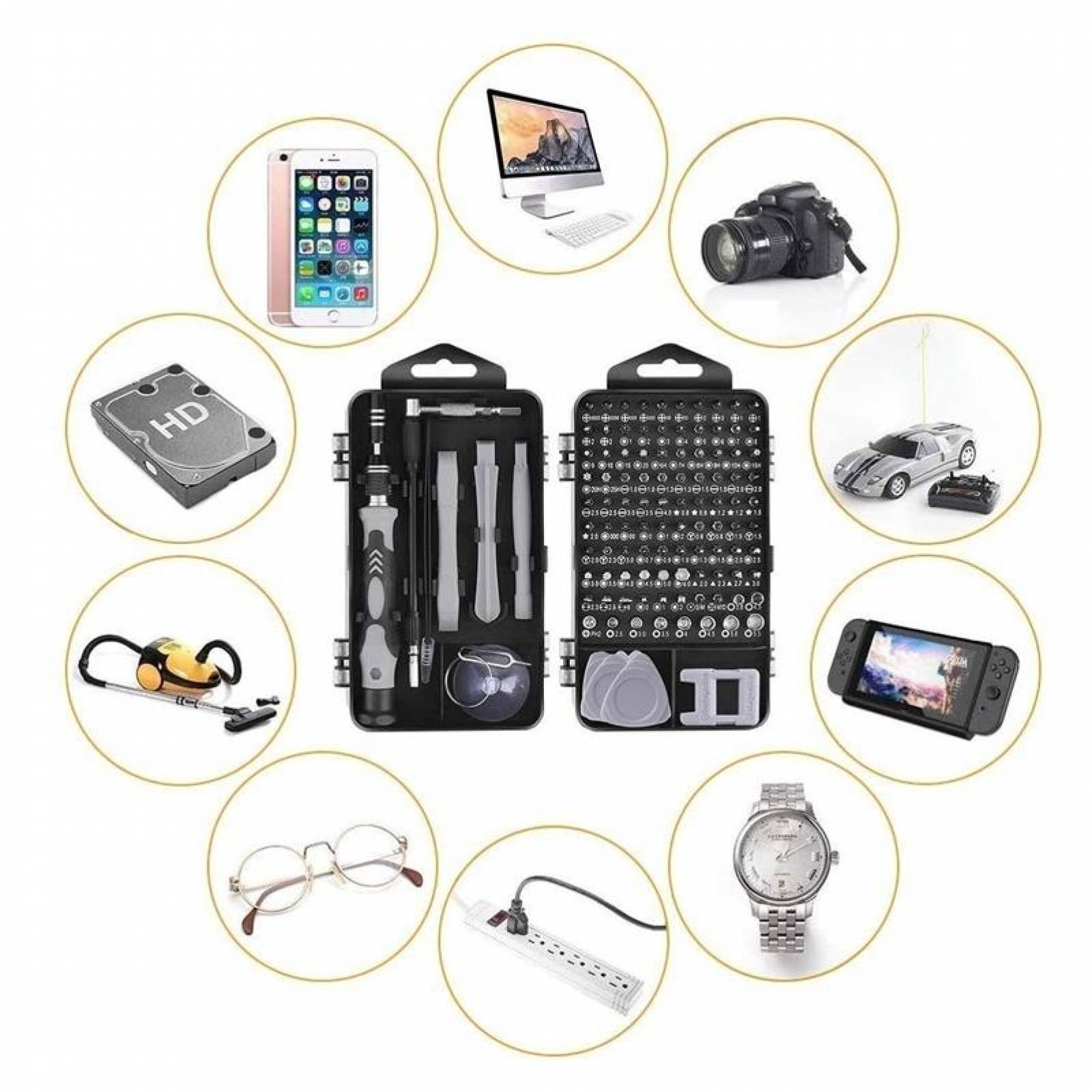 Kit de Herramientas Reparación Celular 117-in-1 - S005 