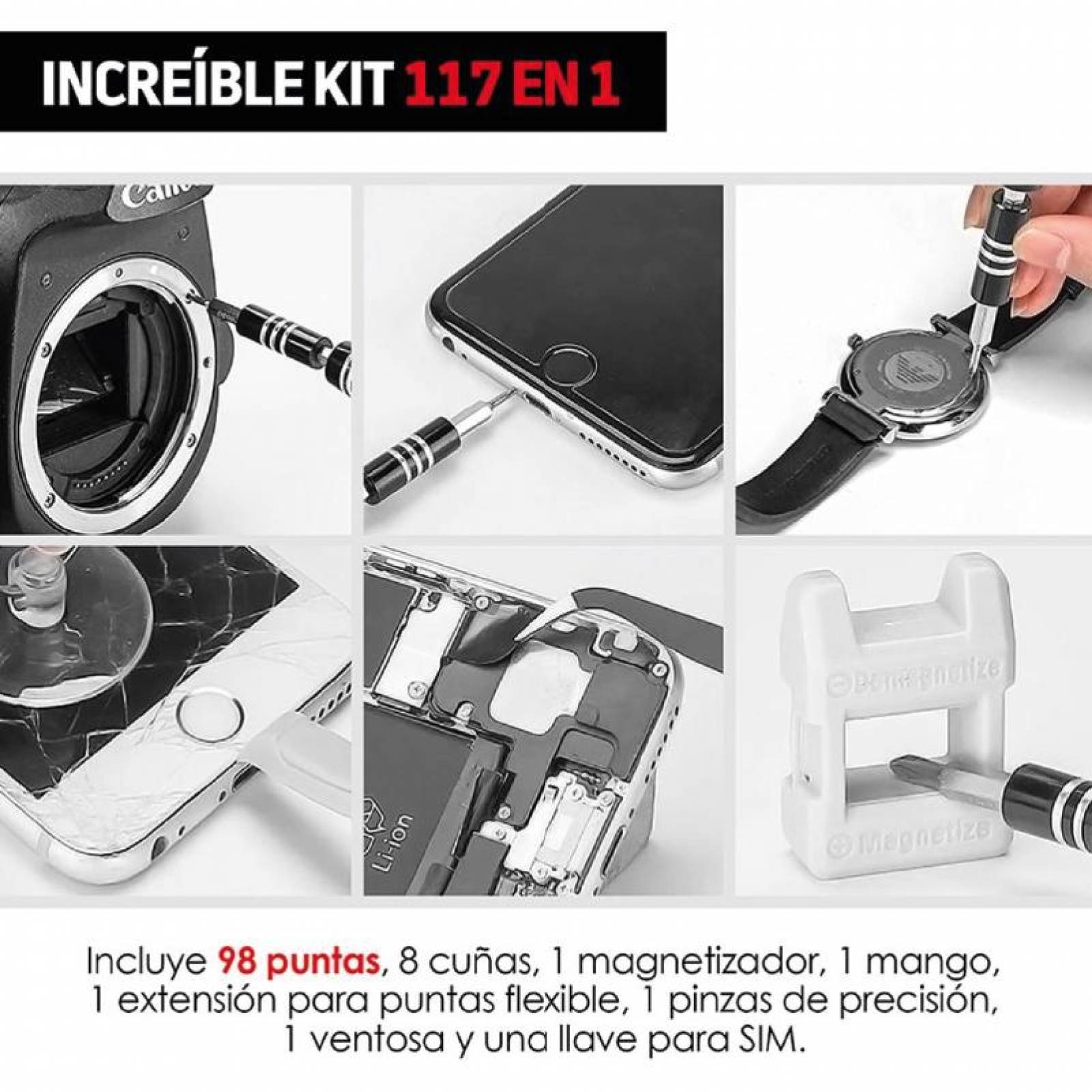 Kit de Herramientas Reparación Celular 117-in-1 - S005 
