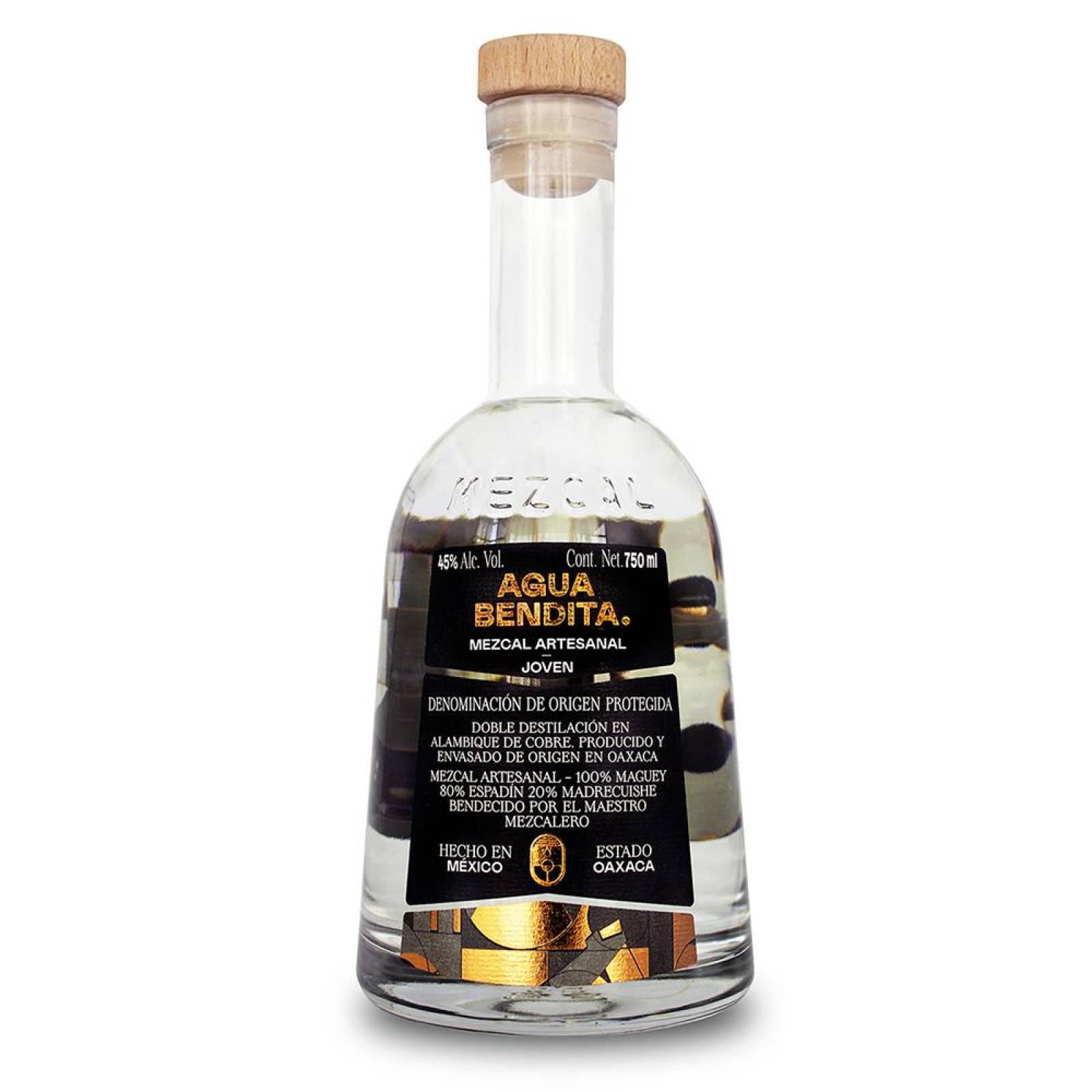 Mezcal Joven 45% Madrecuish y Espadín Agua Bendita 750ml