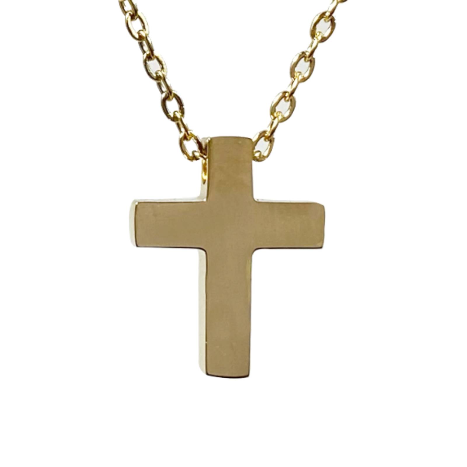 Dije De Cruz Acero Ilan Gold Dama GLXL-Y1401G - S024 