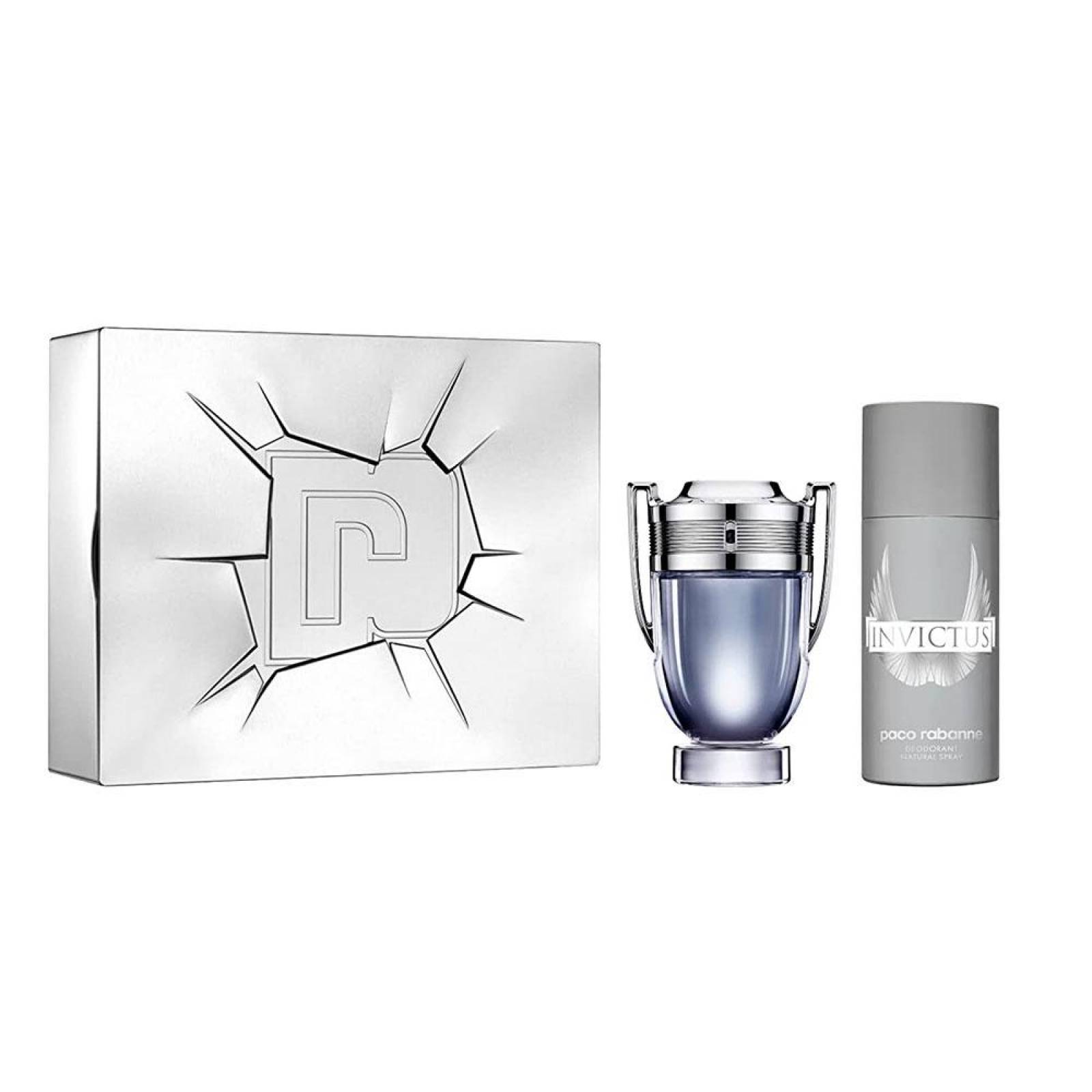 Paco Rabanne Set Invictus Toilette 100ml Para Hombre 