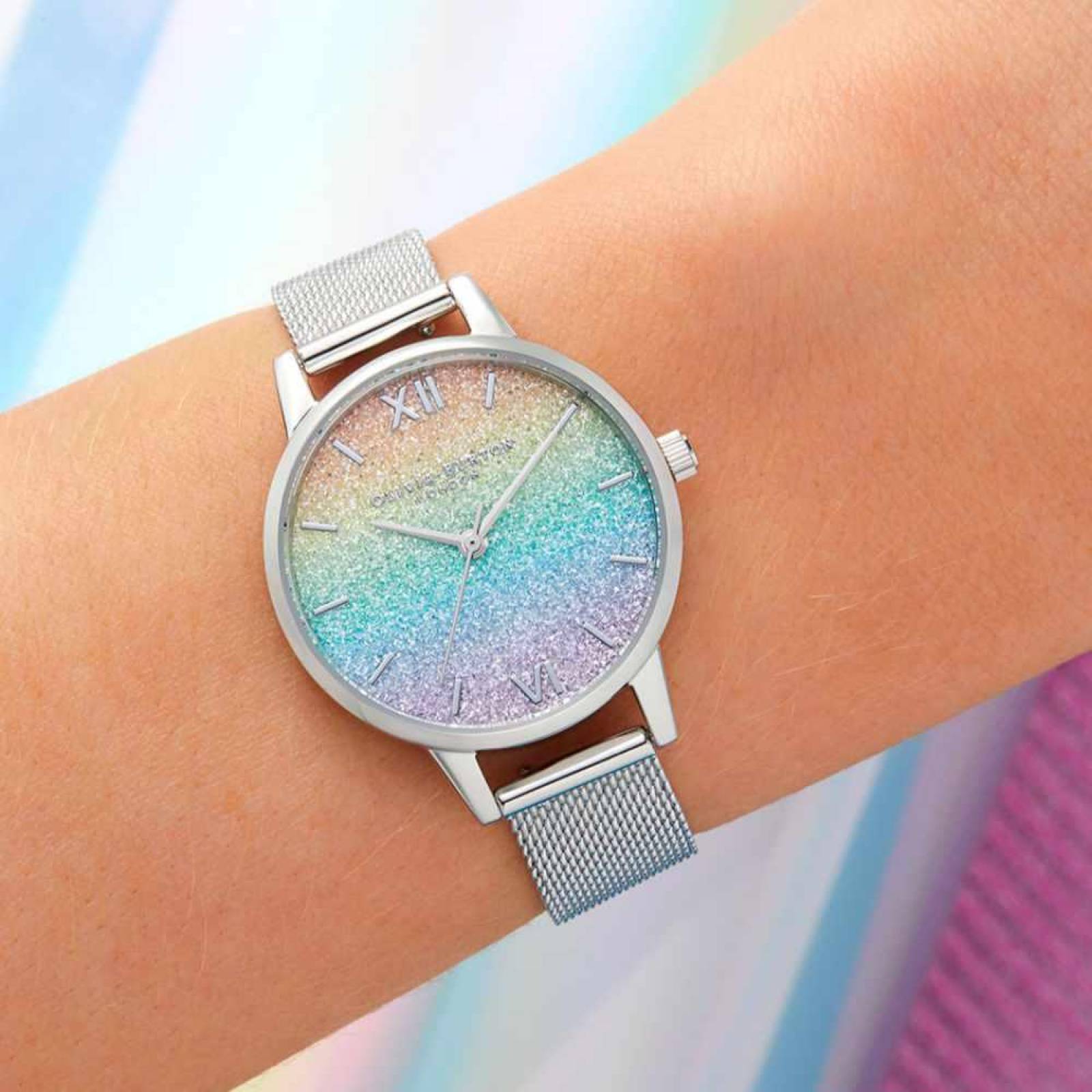 Reloj Olivia Burton Mujer Acero inoxidable OB16GD69 Rainbow 