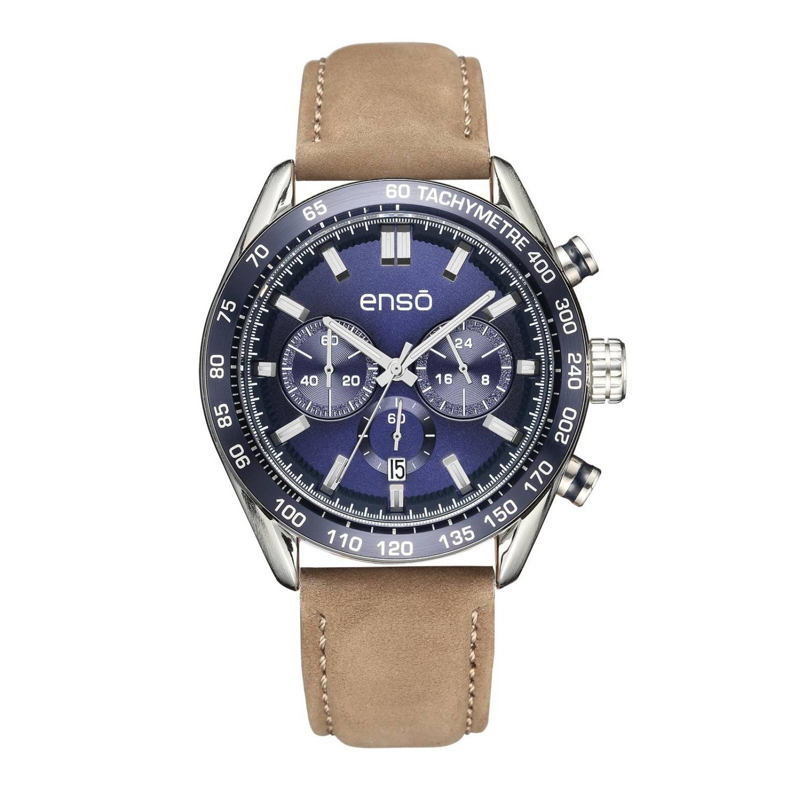 Reloj Enso Casual Café EW1039G3 De Cuero Para Hombre 