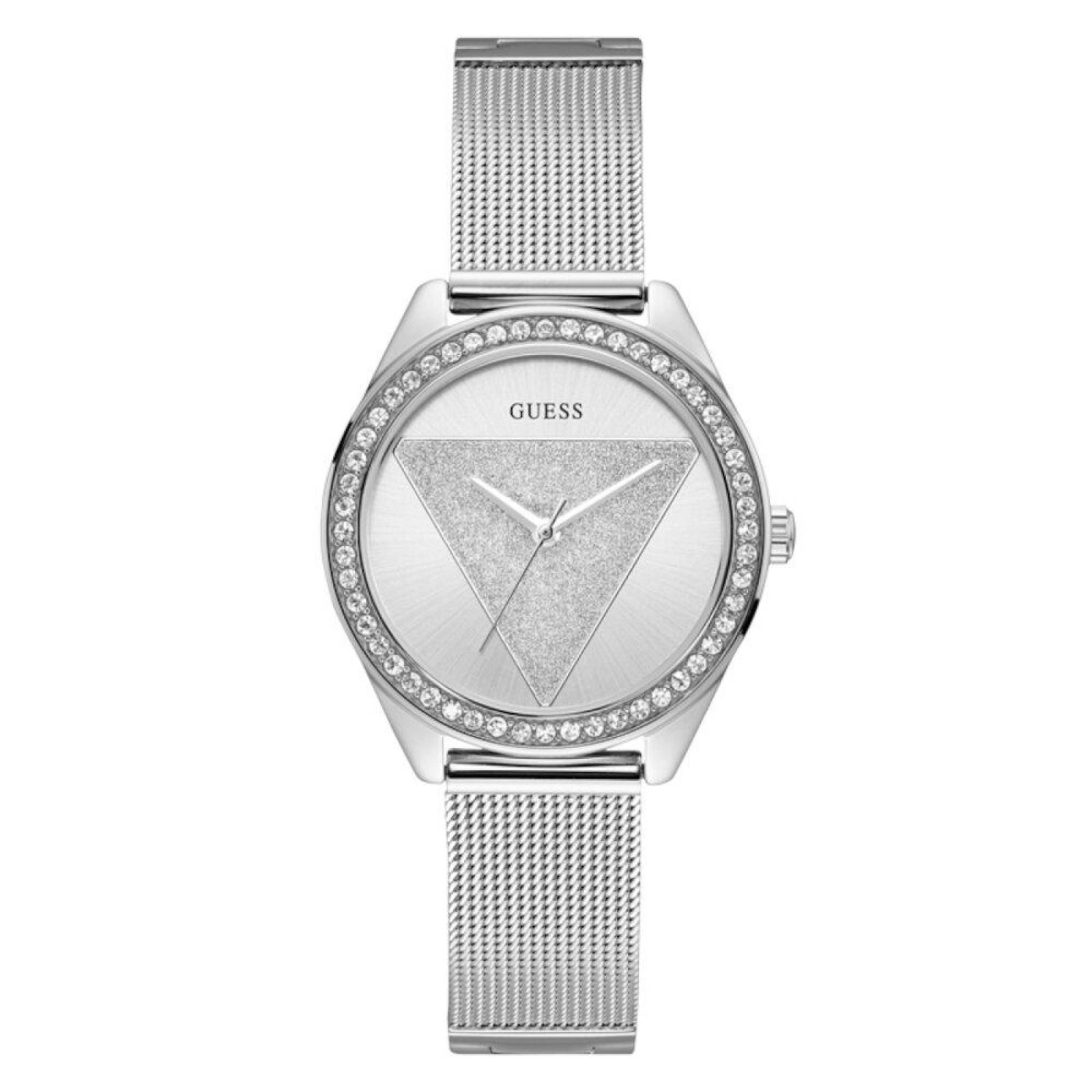 Reloj Guess Tri Glitz Plateado W1142L1 con Cristales Mujer