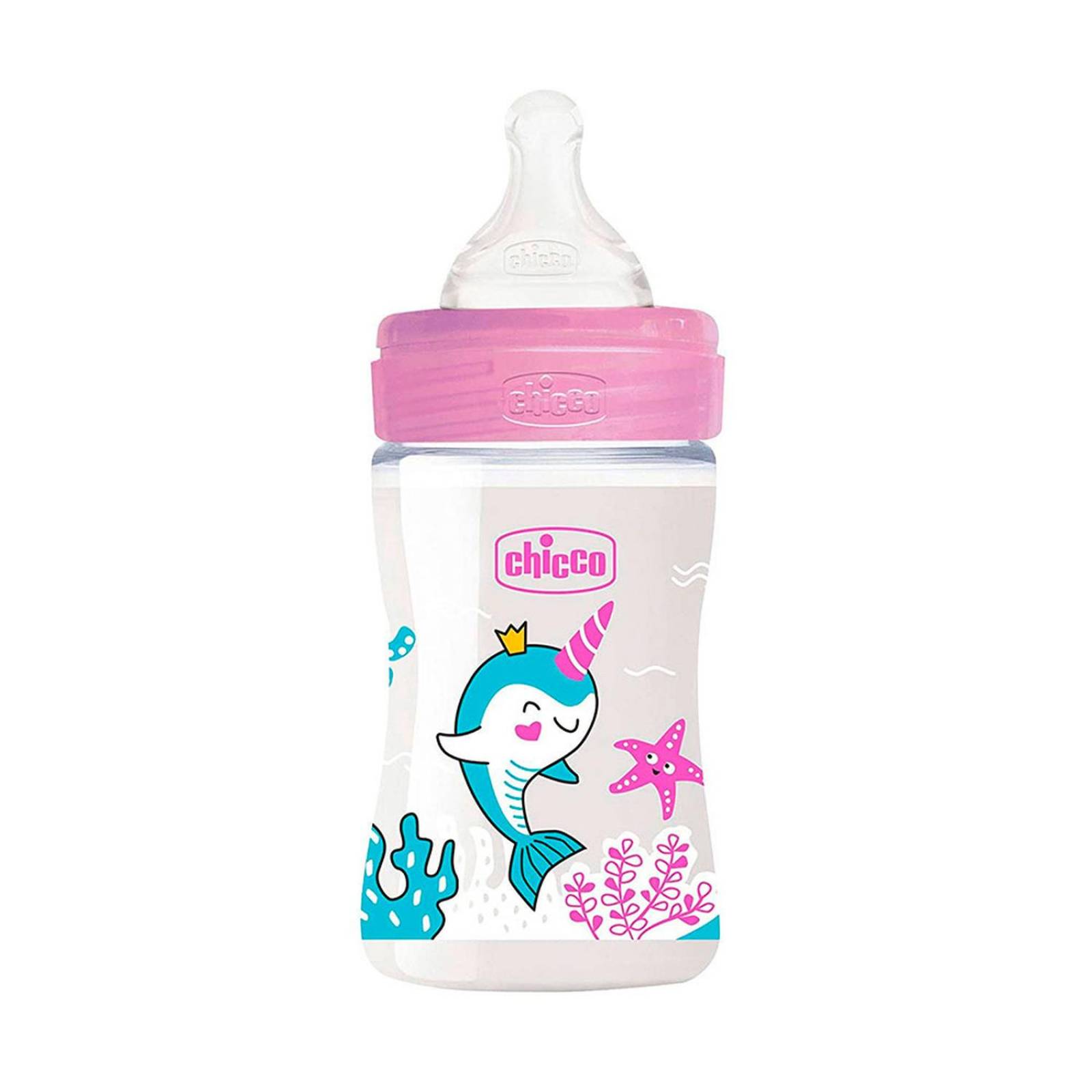 Biberón Chicco Well Being Silicona 150ml - S009 Rosa