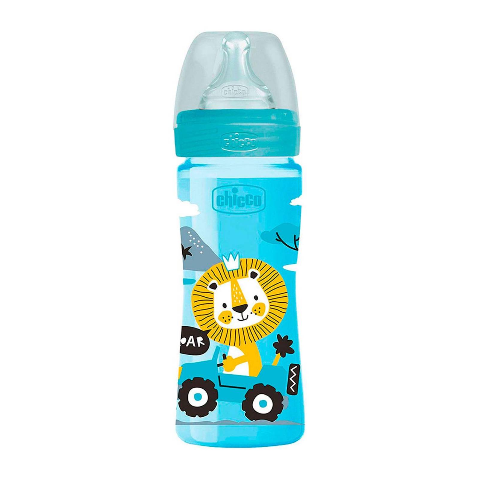 Biberón Chicco Well Being Silicona 250ml - S009 Azul