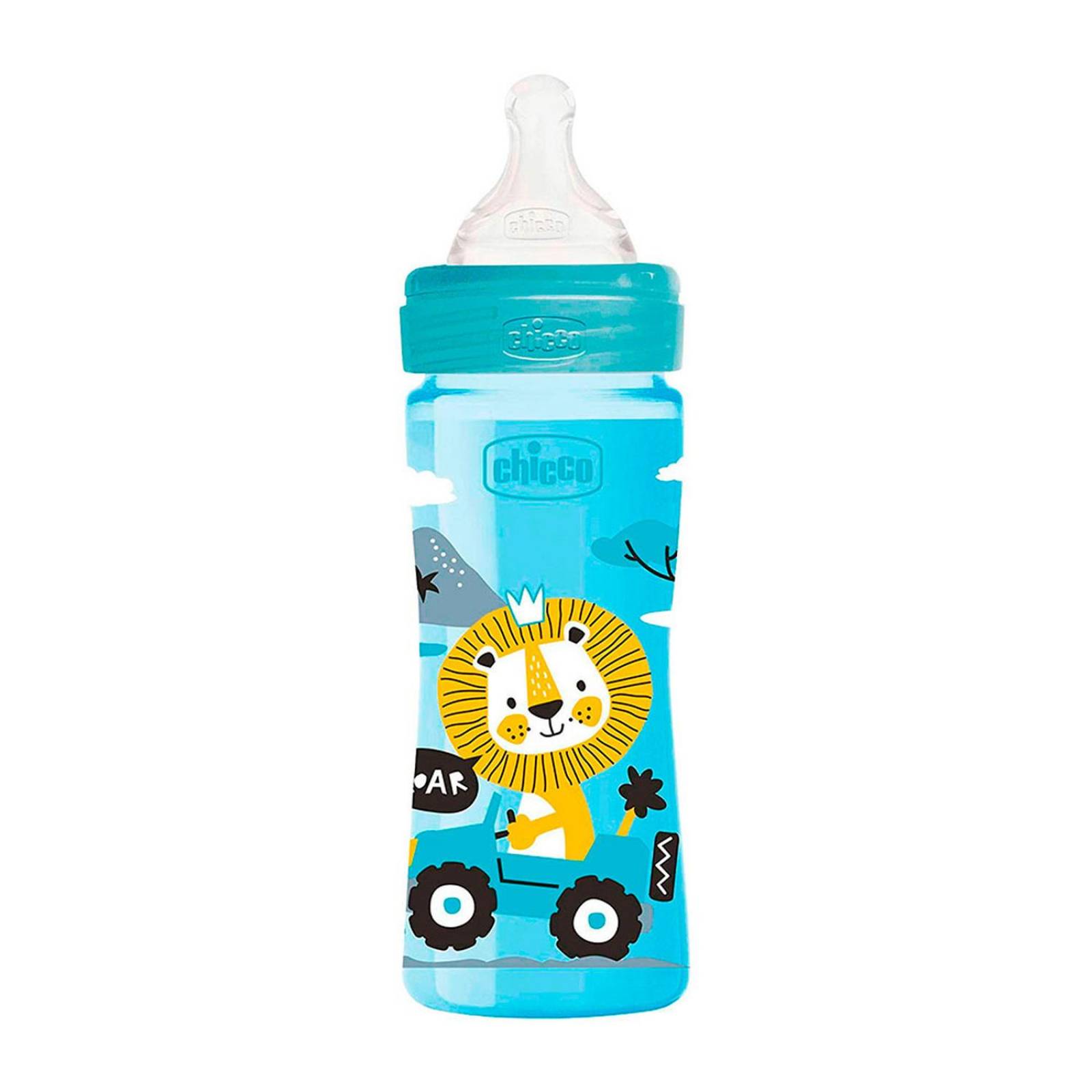 Biberón Chicco Well Being Silicona 250ml - S009 Azul