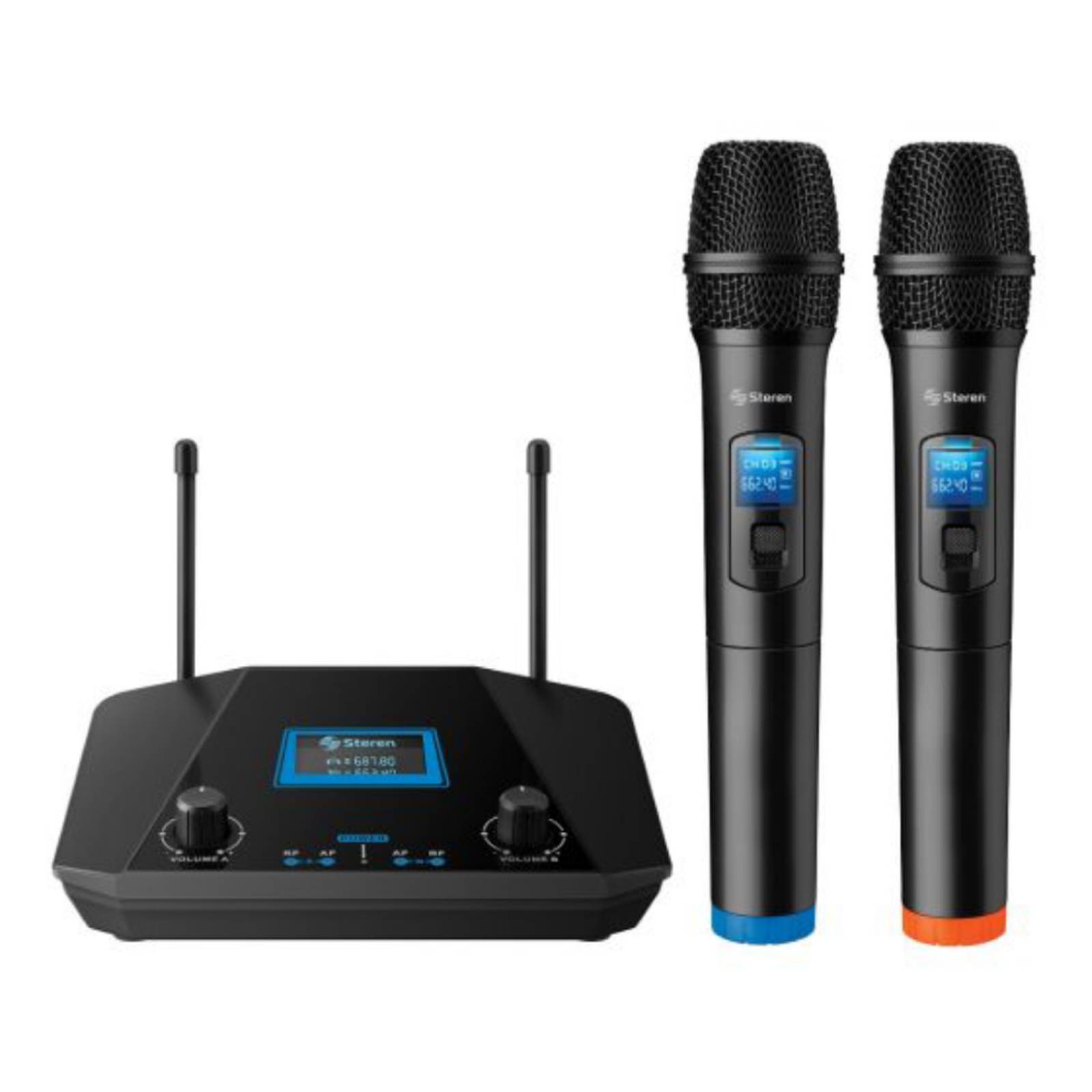 Set Micrófonos Steren Inalámbricos WR-809 UF - S030 
