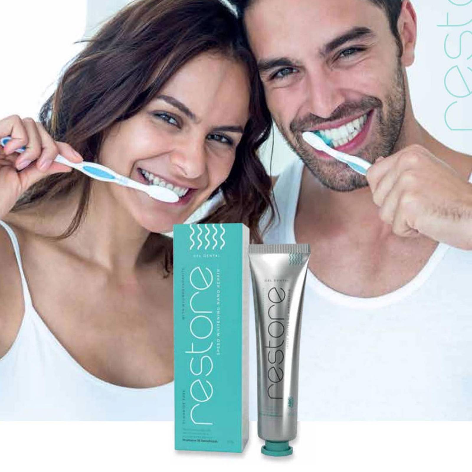 Pasta Gel Dental Blanquea Ant Caries Jeunesse Restore Nano 