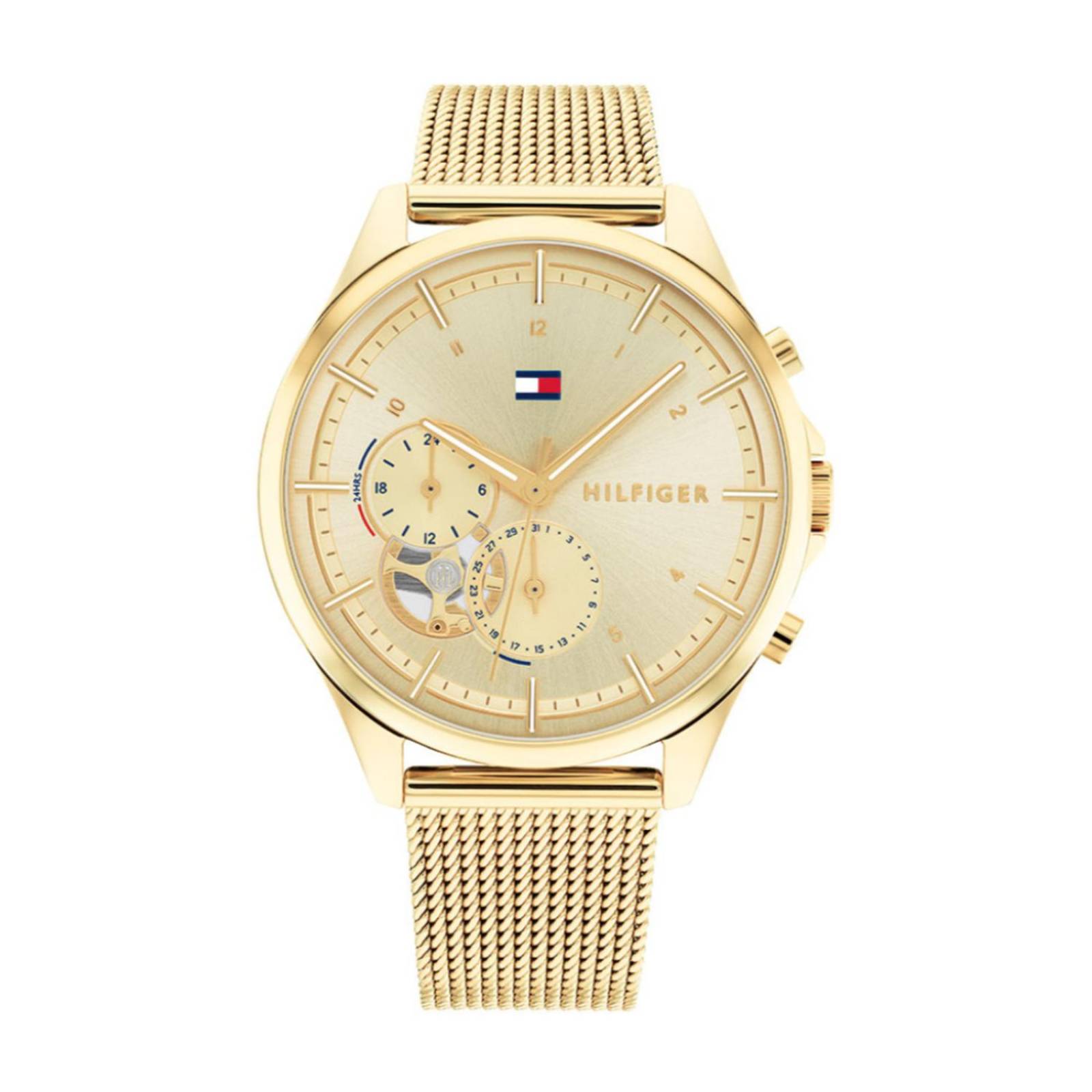 Tommy Hilfiger Reloj de pulsera de acero inoxidable y malla de cuarzo para  mujer, Color: Blush (Modelo: 1782493), plateado, Casual