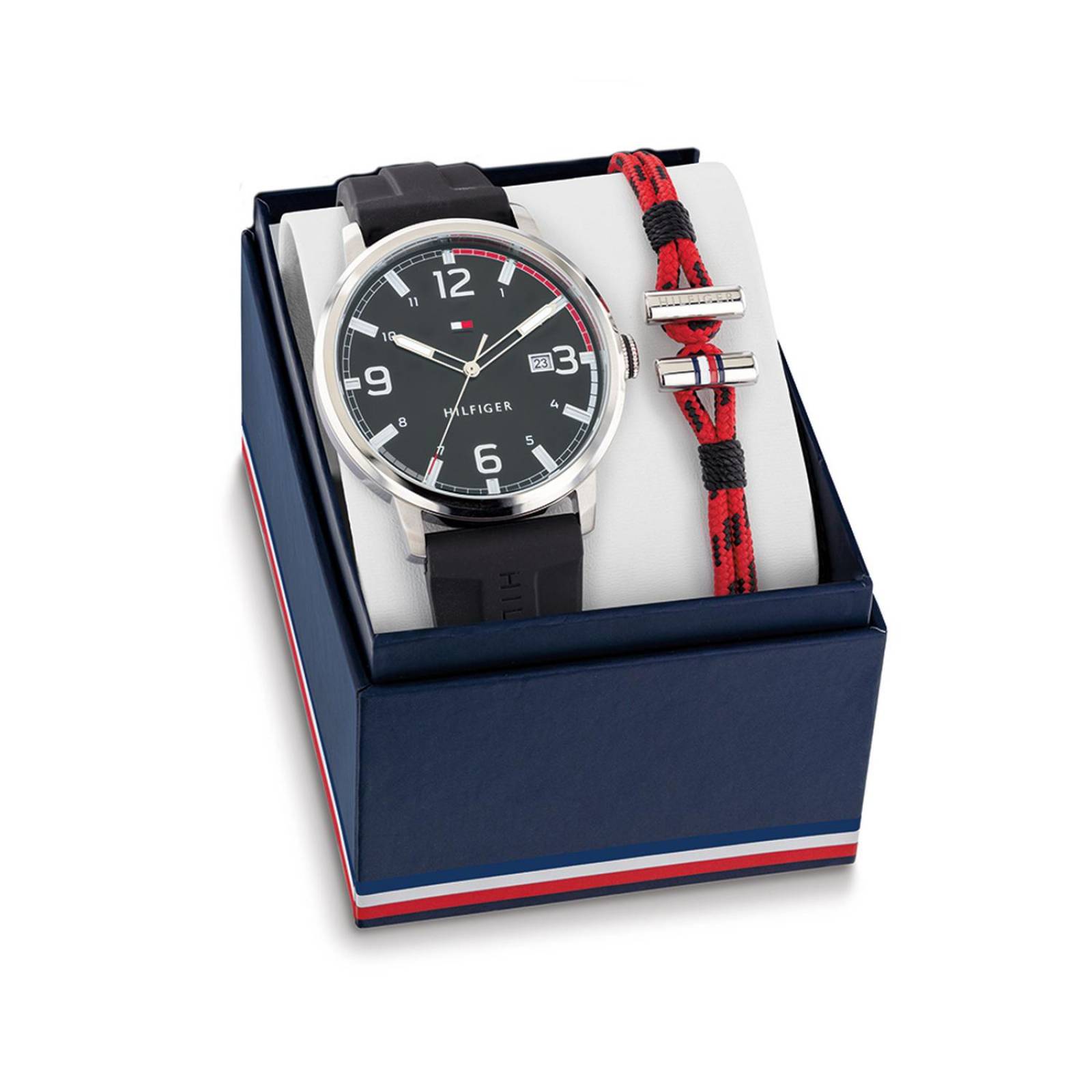 Gift Set Reloj Tommy Hilfiger + Pulsera Tela 2770112