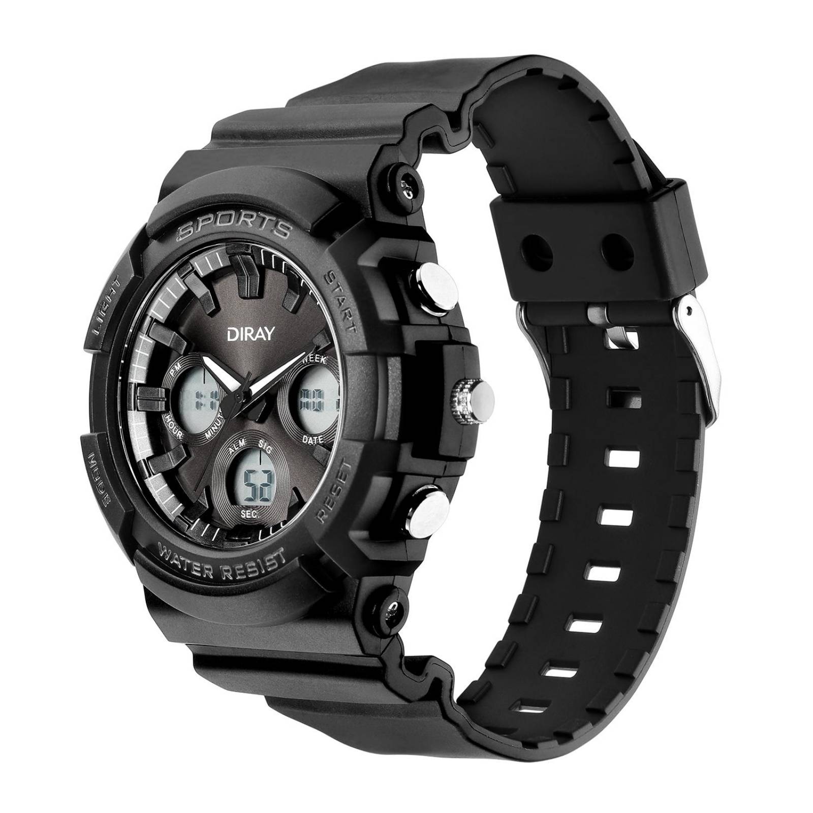 Casio Reloj de cuarzo para hombre con correa de resina, negro, 17 (Modelo:  W-800H-1BVCF), Negro -, Classic