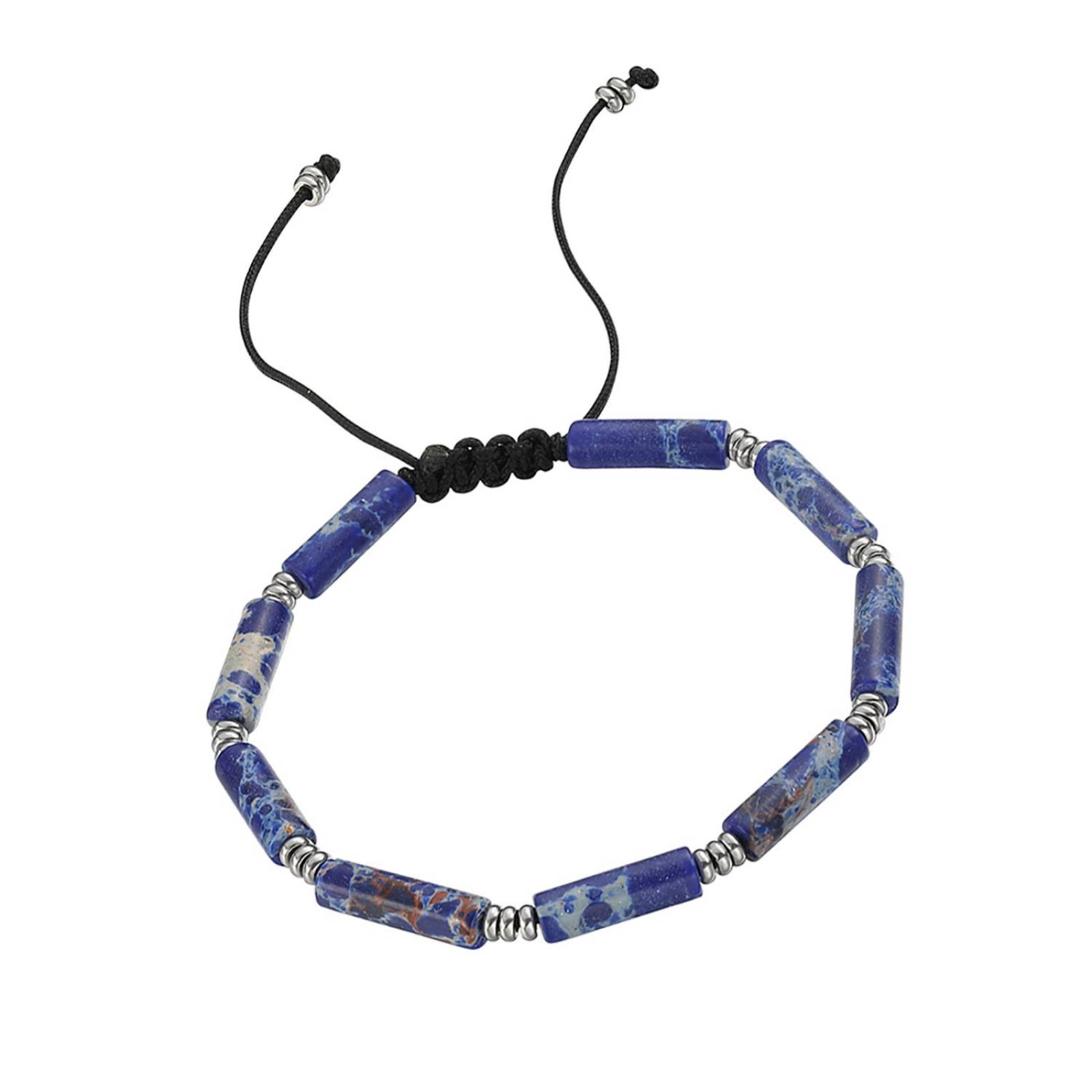 Pulsera Enso Stones EMB0094BL Acero Inoxidable Para Hombre 