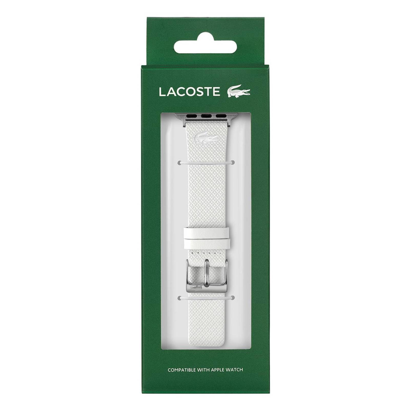 Correa De Piel Lacoste Blanco Apple Watch 2050025 - S007 
