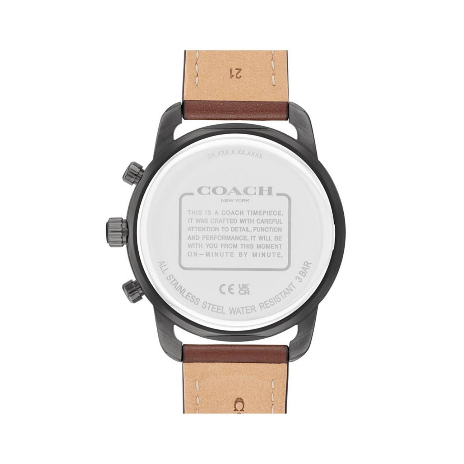 Reloj Coach Hombre Cuero 14602610 Cruiser 