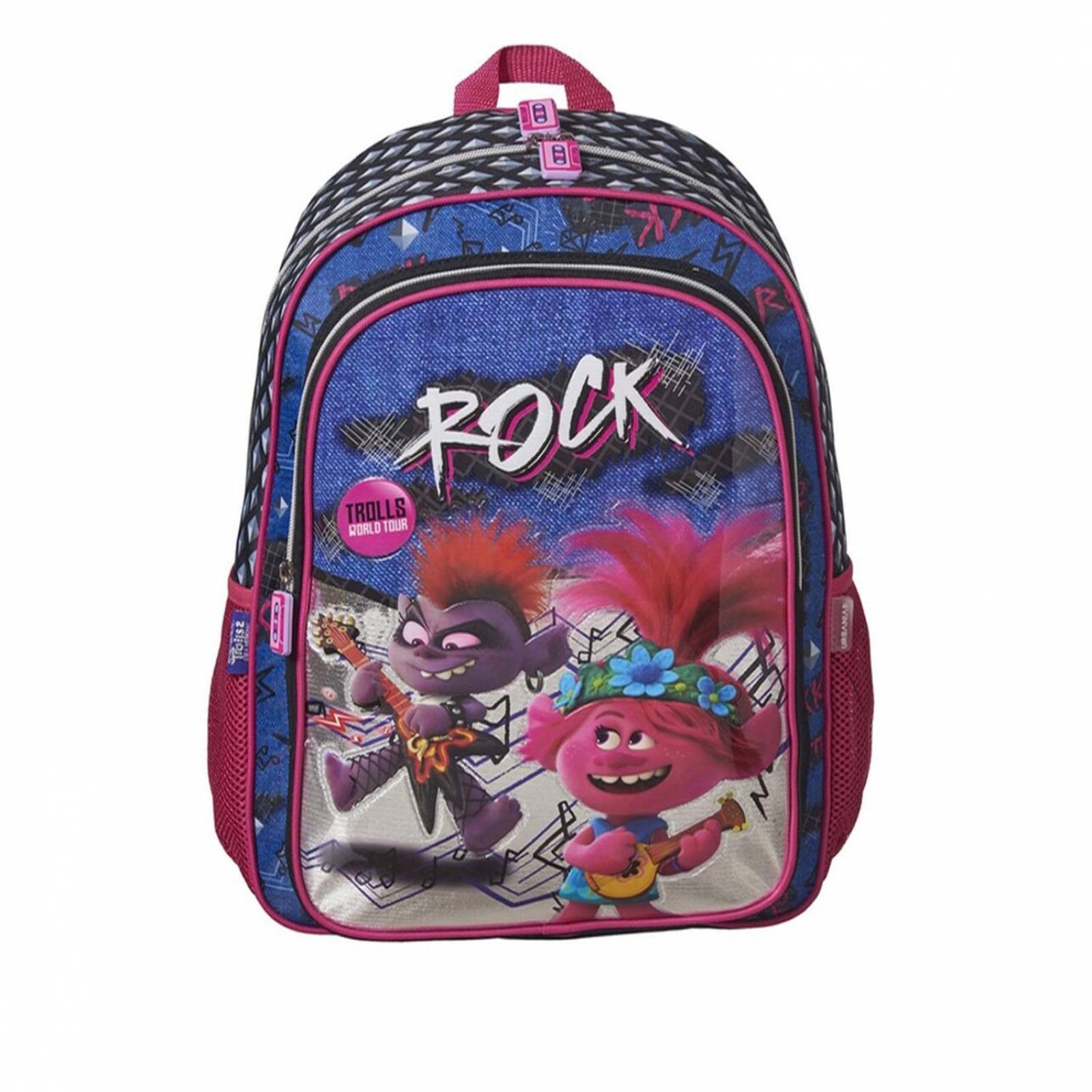 Mochila Escolar Trolls 2 Rock Urbania TR00505MB Unisex 