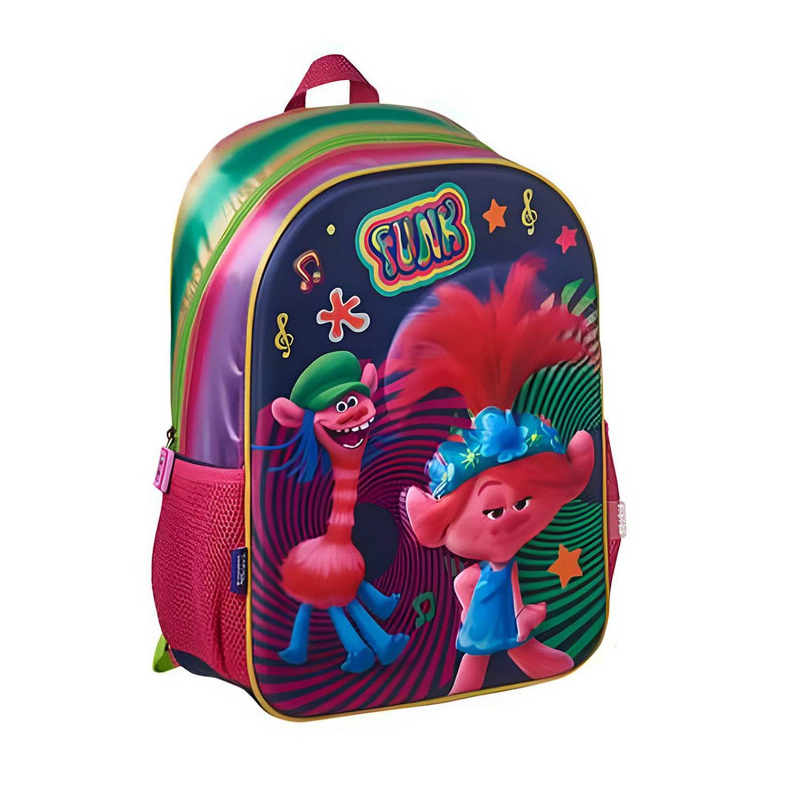 Mochila 3D Escolar Trolls 2 Funk Urbania TR01015MB Unisex