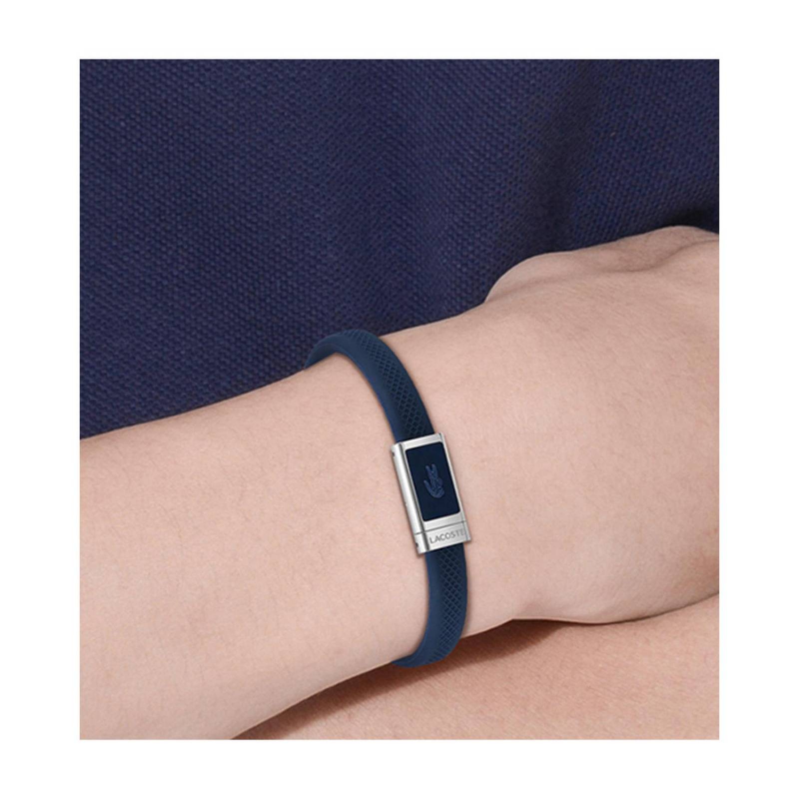 Pulsera Lacoste Silicona/Acero Inoxidable 2040115 Hombre