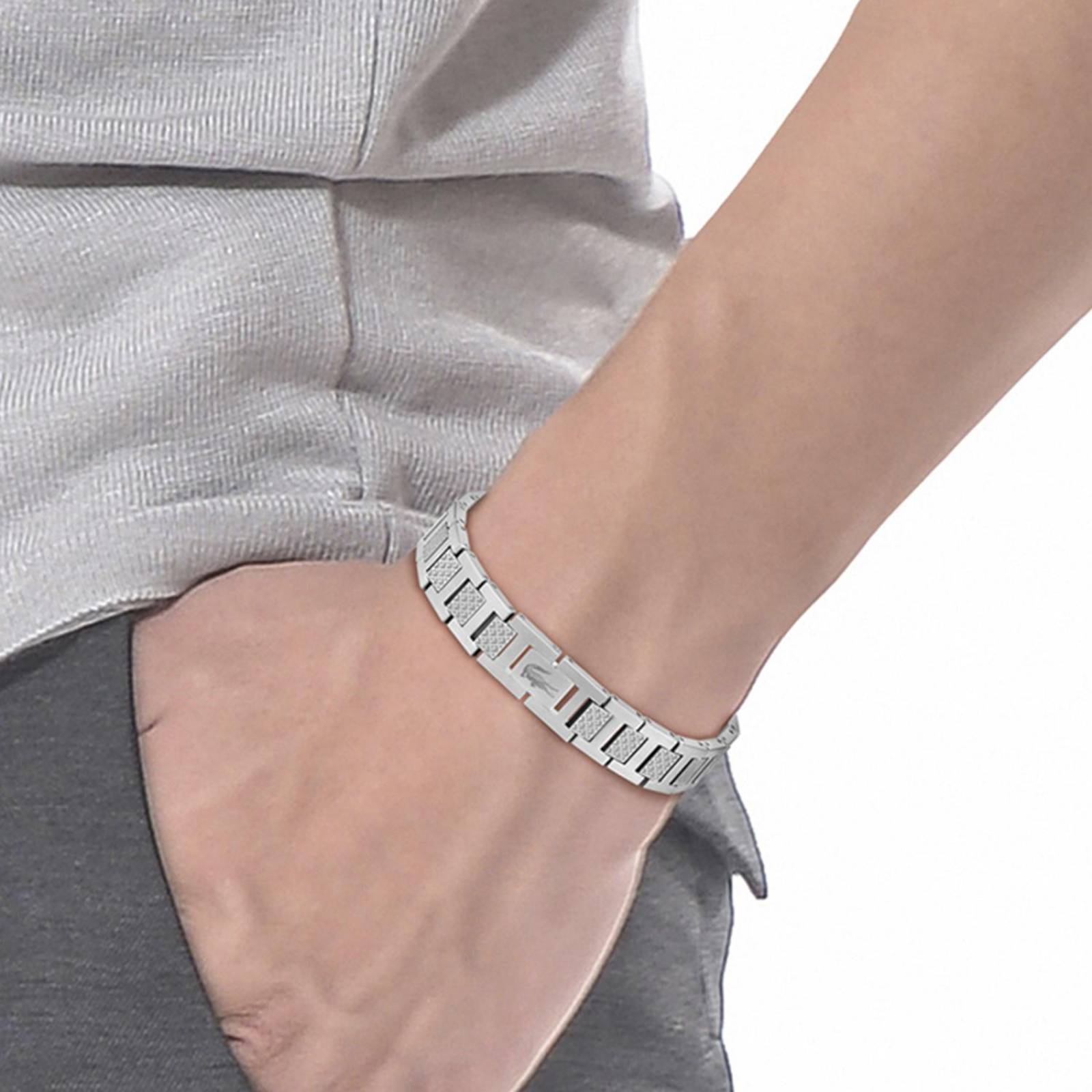 Pulsera Lacoste Metropole Acero Inoxidable 2040117 Hombre