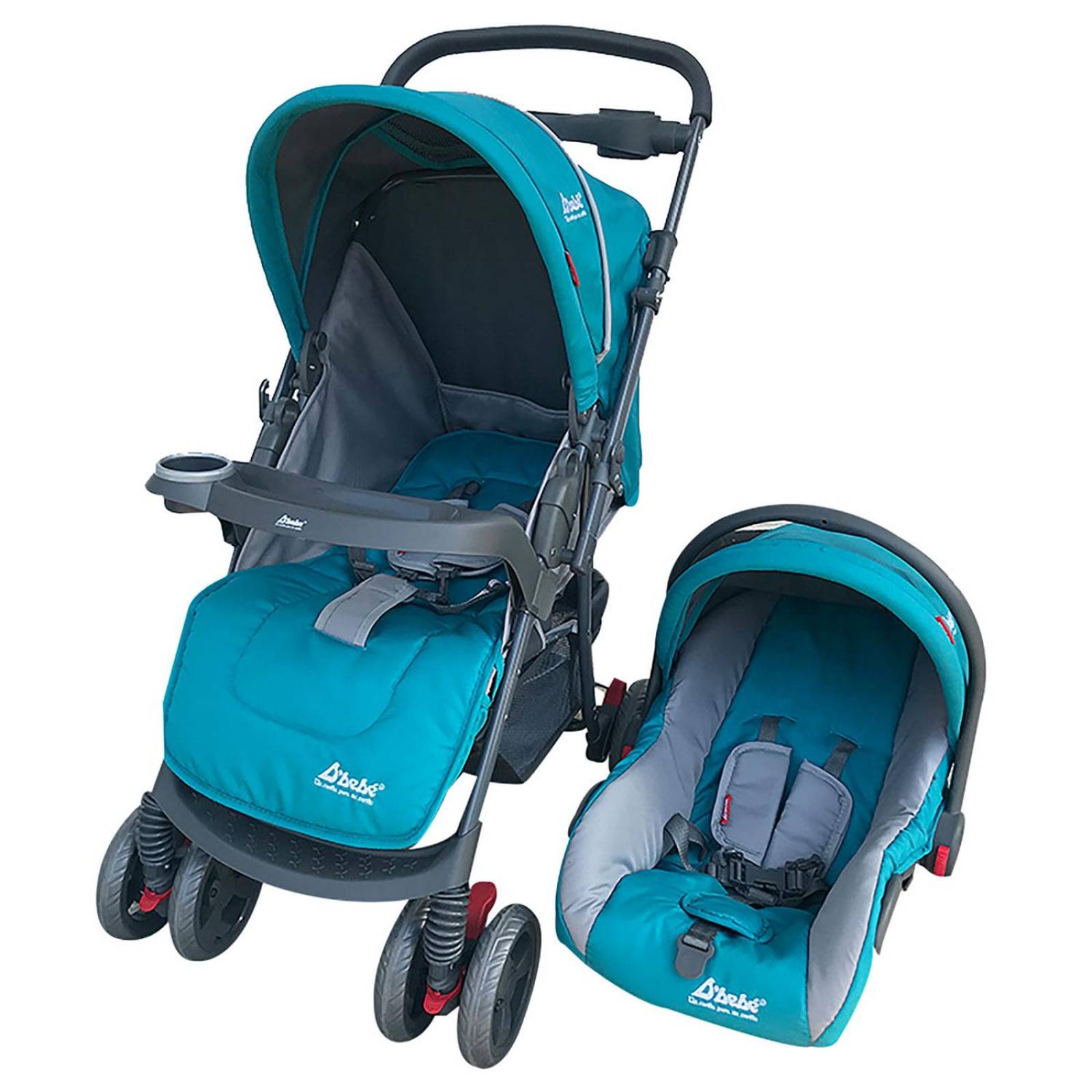 Set Carriola D'bebé Travel System Star Baby de 0 a 36 meses Verde