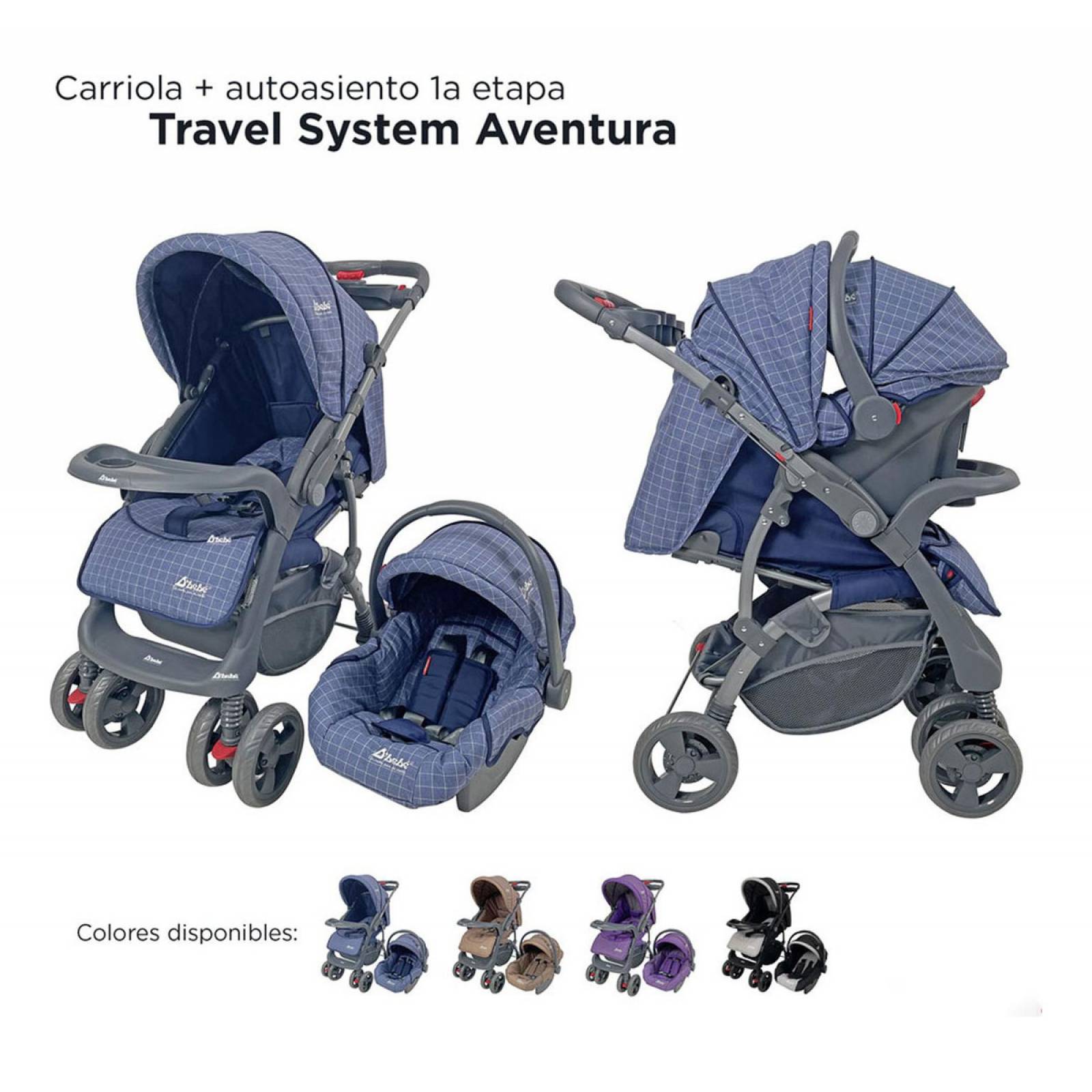 Set Carriola D'bebé Travel System Aventura de 0 a 36 meses