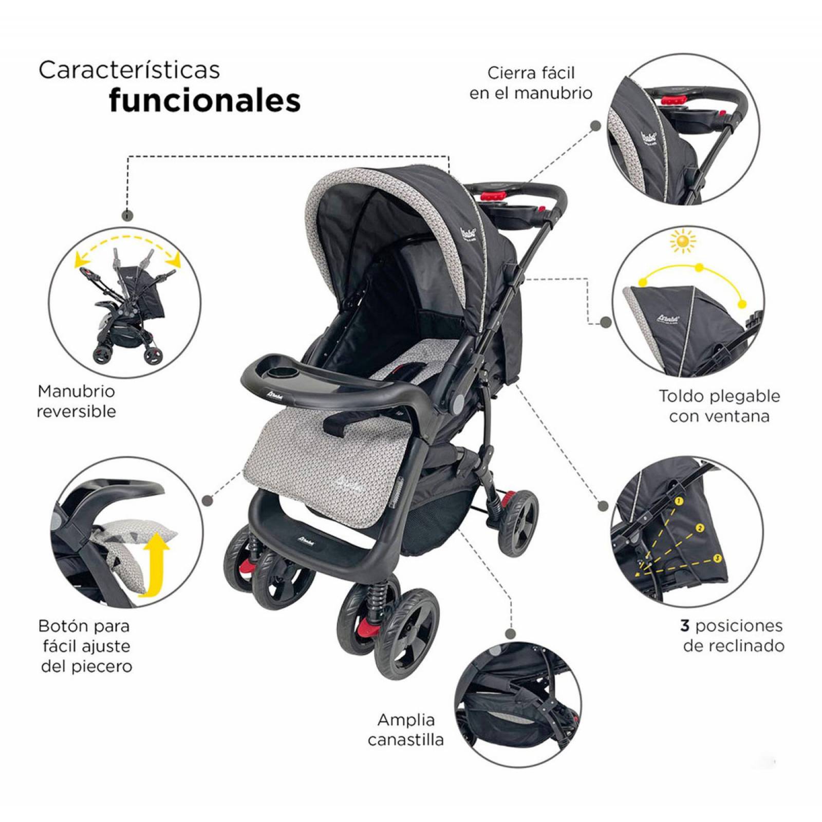 Set Carriola D'bebé Travel System Aventura de 0 a 36 meses
