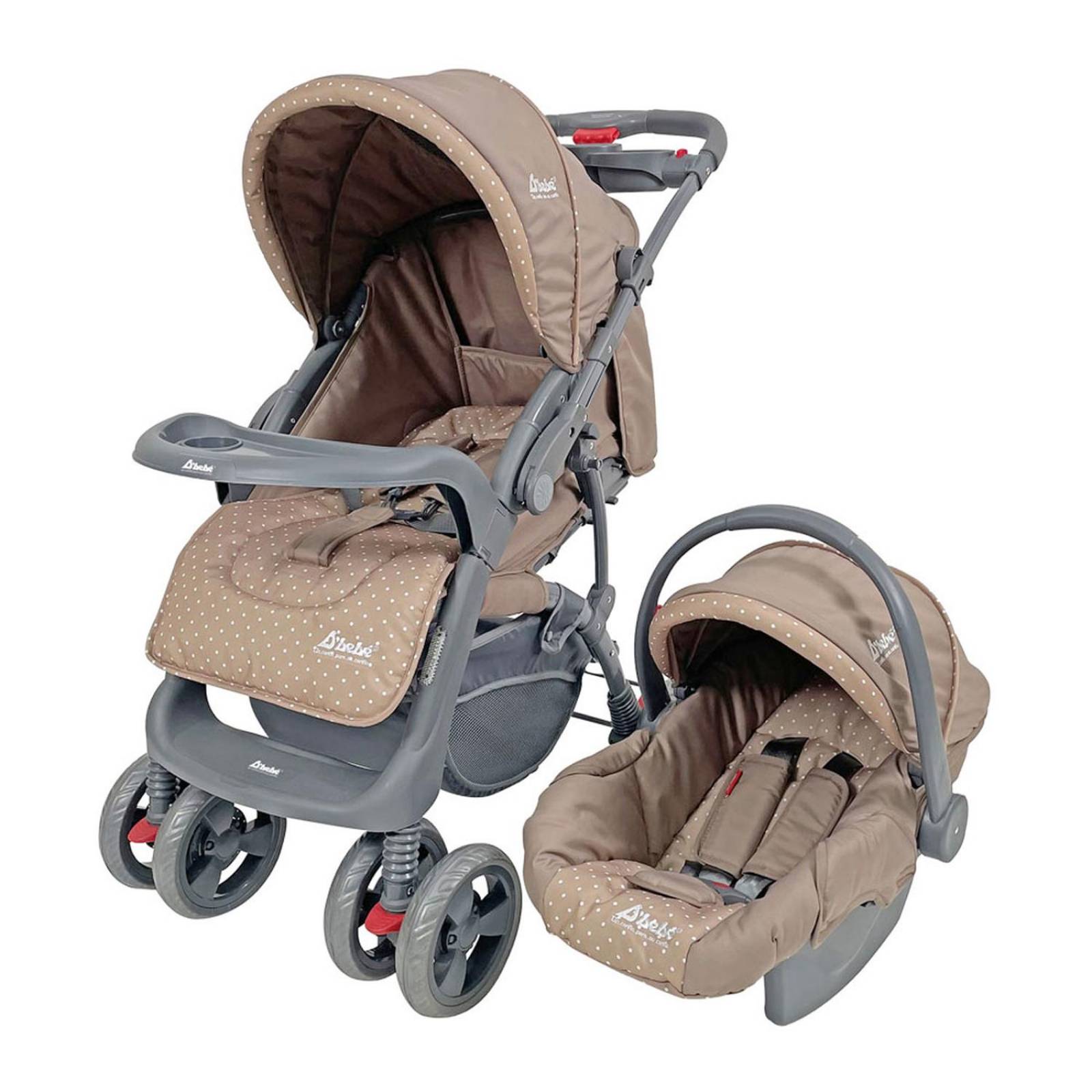 Set Carriola D'bebé Travel System Aventura de 0 a 36 meses Khaki