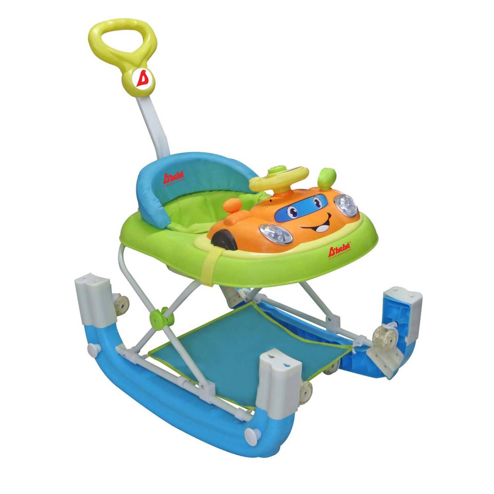 Andadera Mecedora D'bebé Rocking GoGo de 6 meses hasta 12kg Azul
