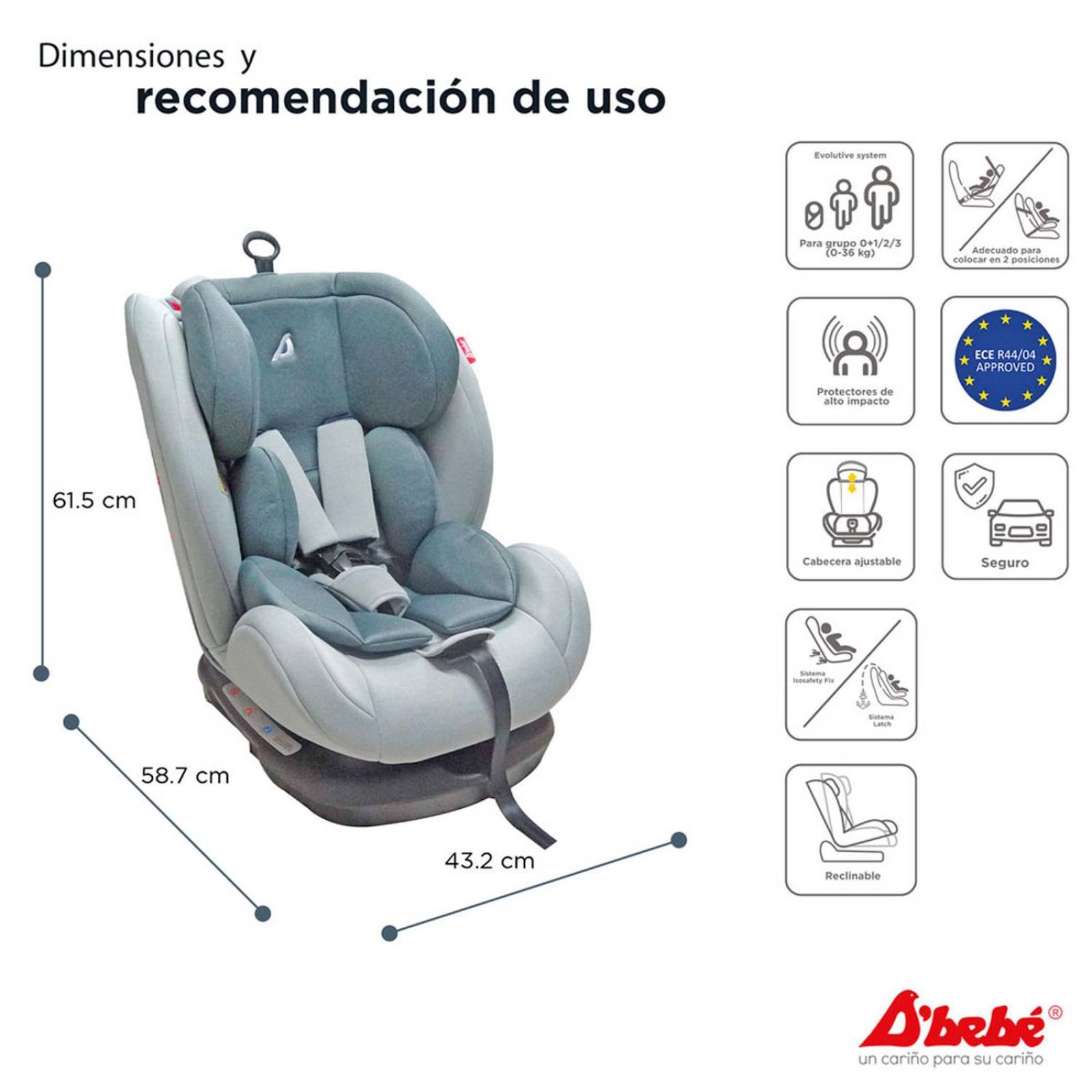 Portabebe Autoasiento D Bebe Mai Travel 3 En 1 Color Rosa