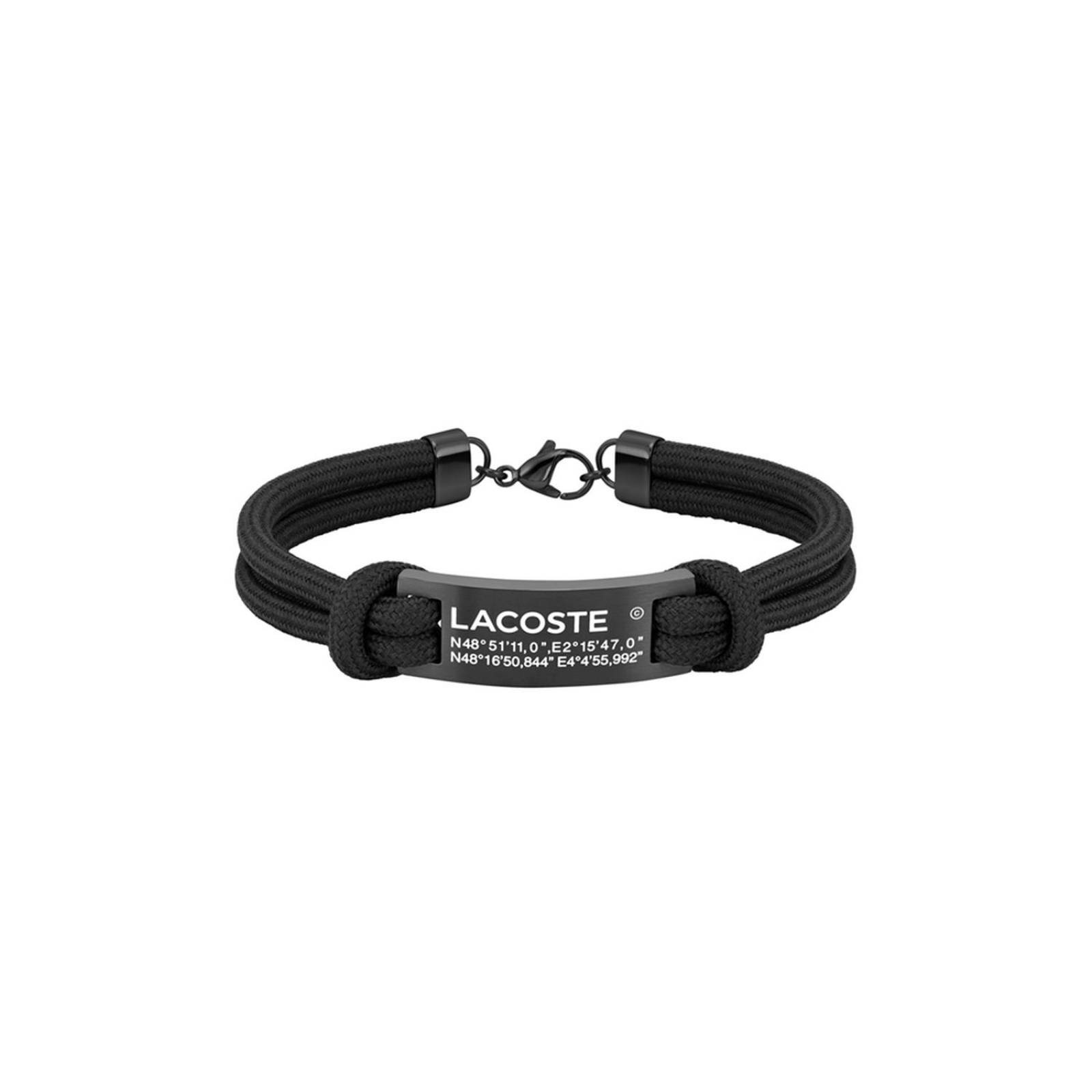 Pulsera Lacoste Elios Negro para Hombre